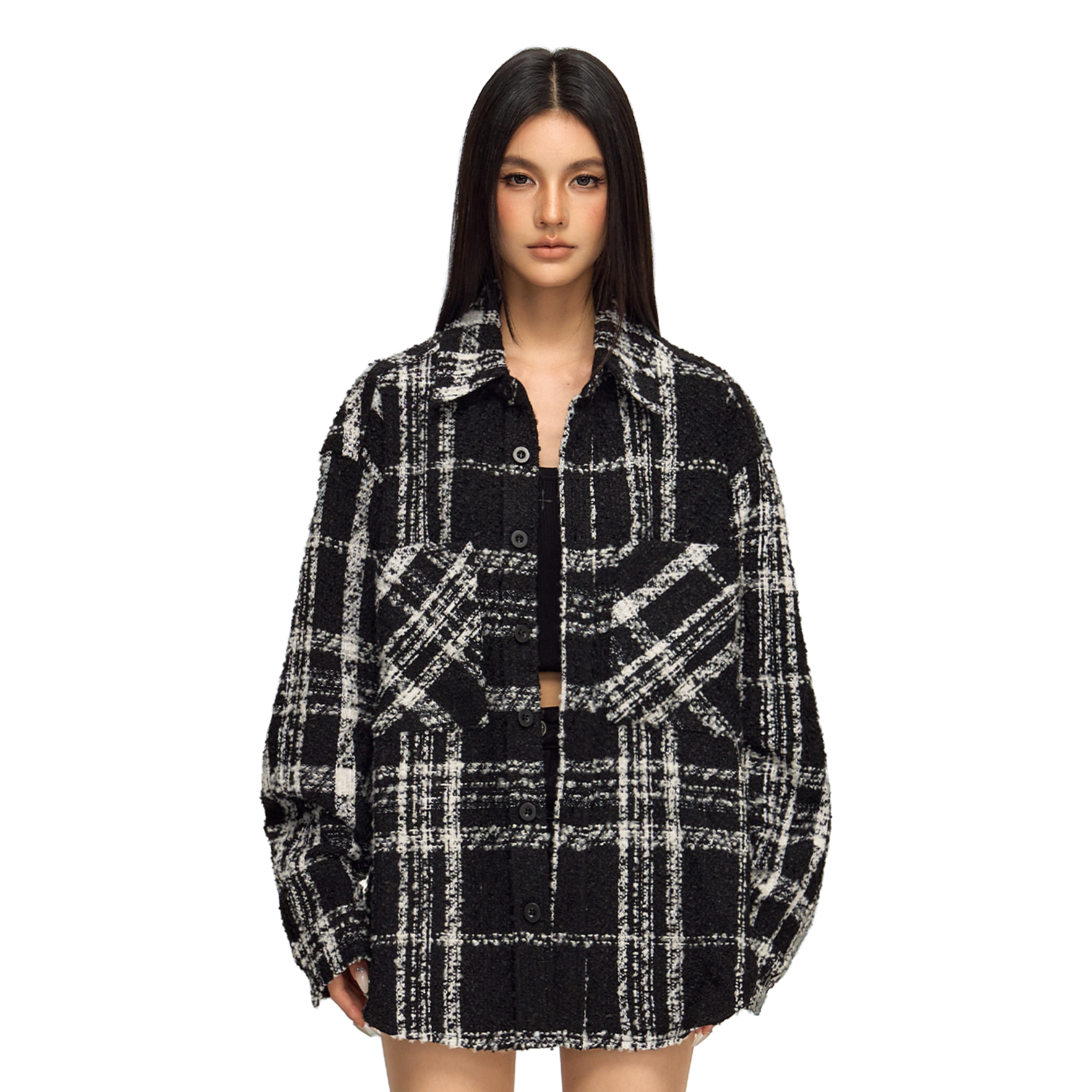 Tweed Black And White Jacket