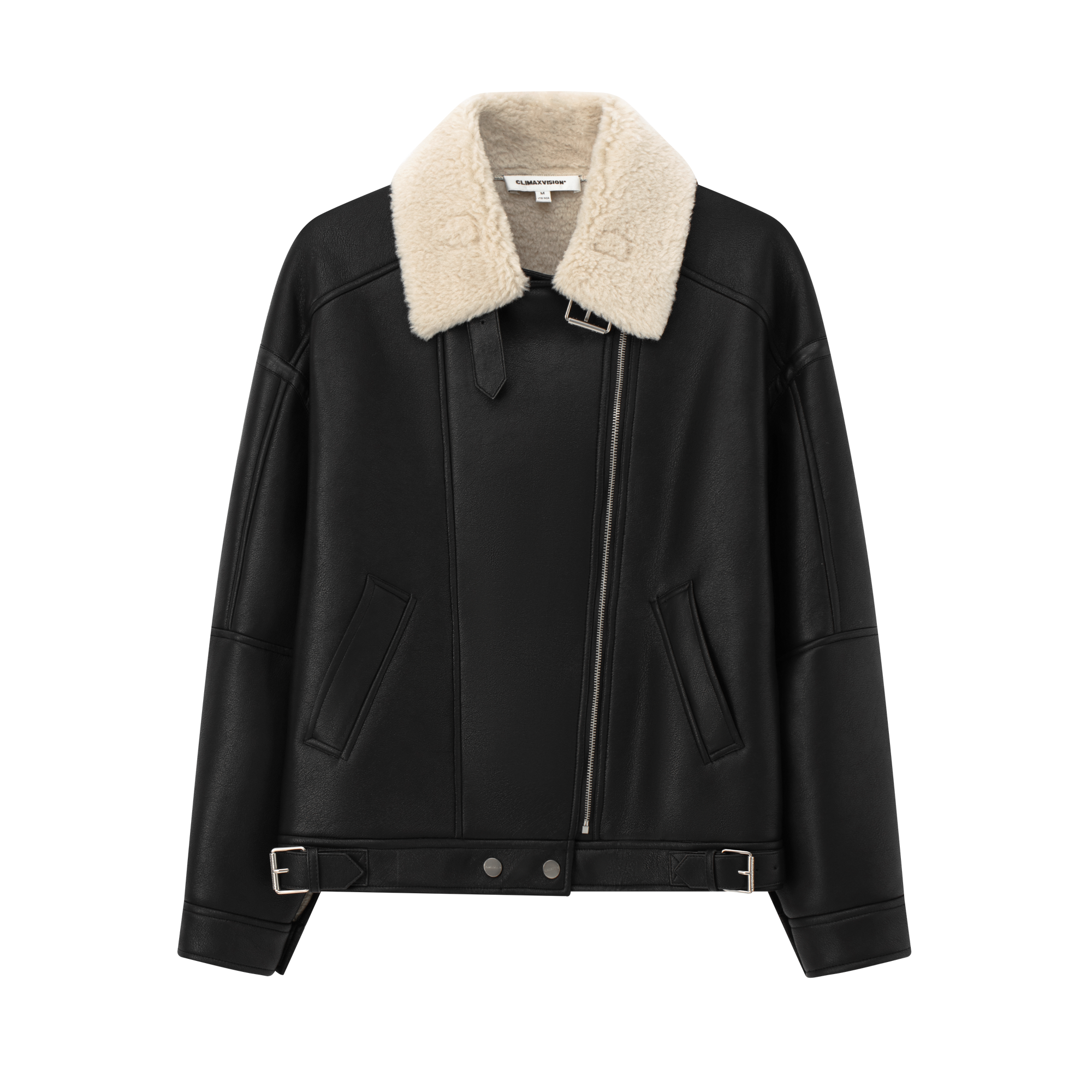 Lapel Leather Jacket