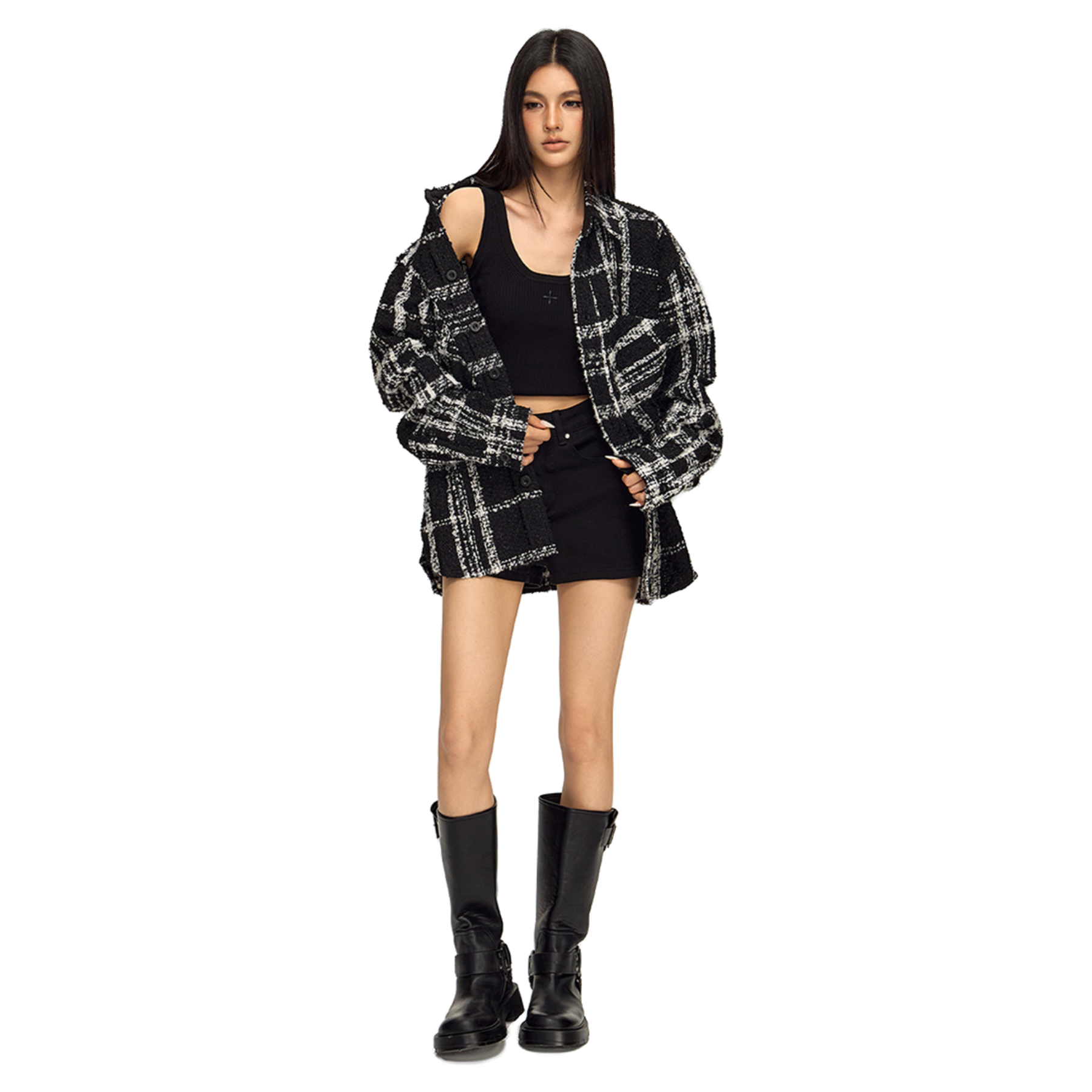 Tweed Black And White Jacket