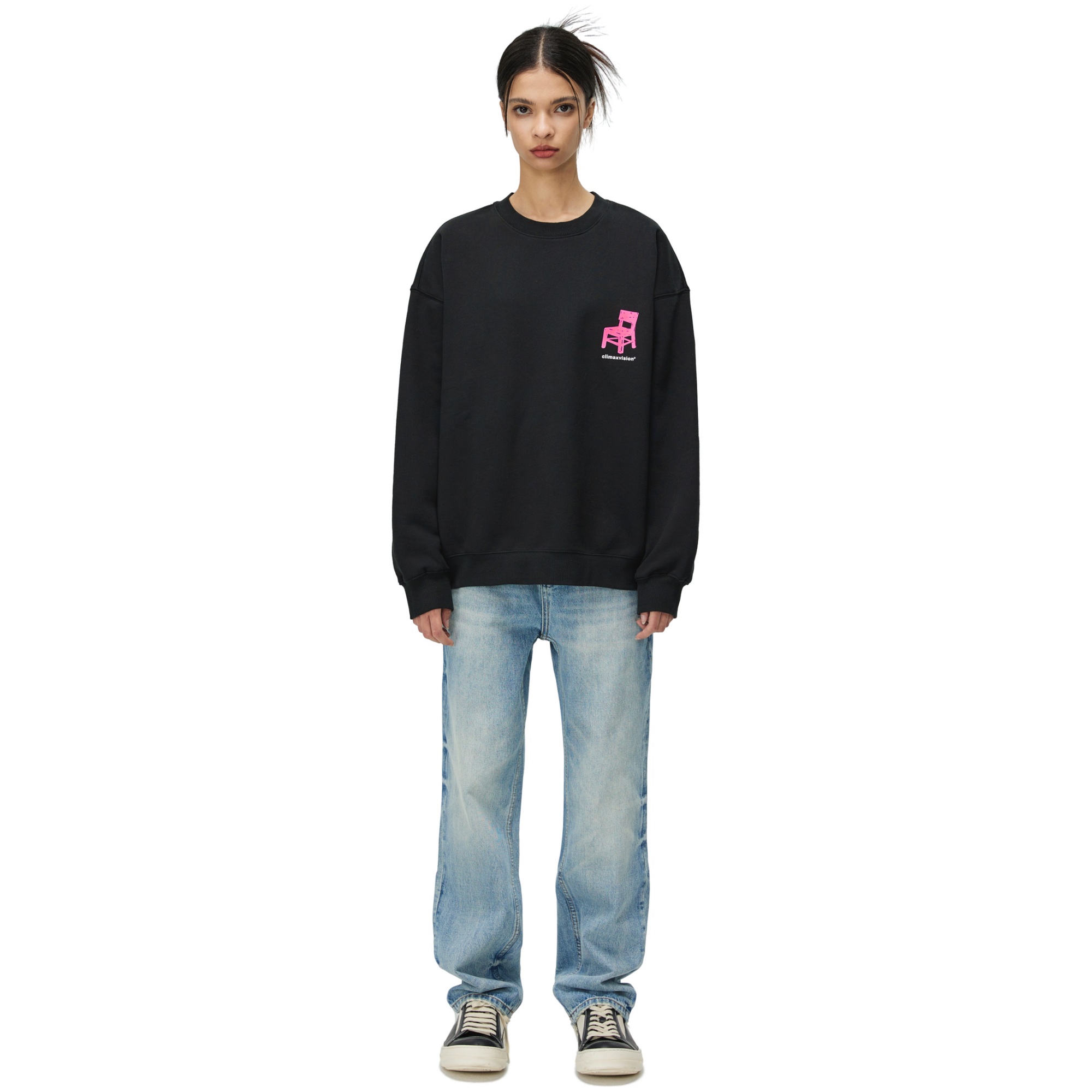 Black Chair Print Sweatshirt