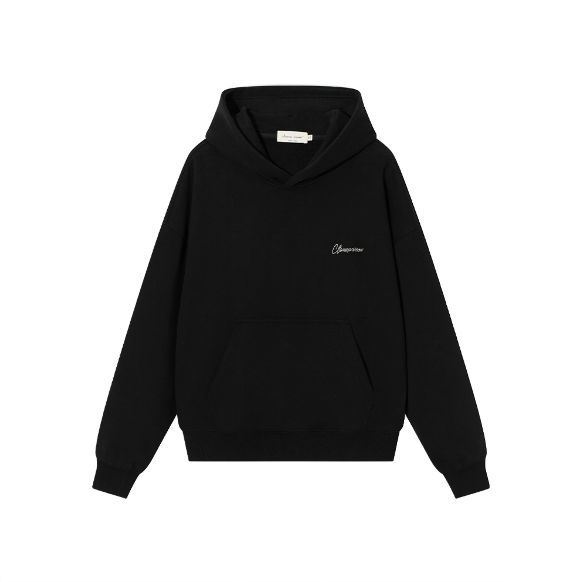 Cursive rhinestone hoodie
