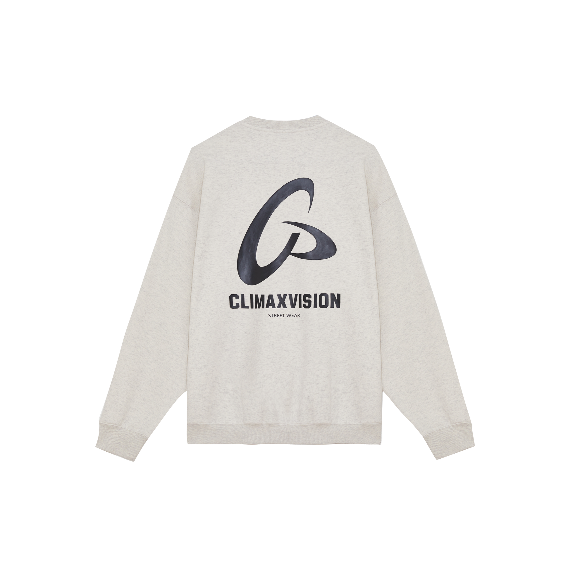 Oatmeal Frisbee Print Fleece Sweatshirt