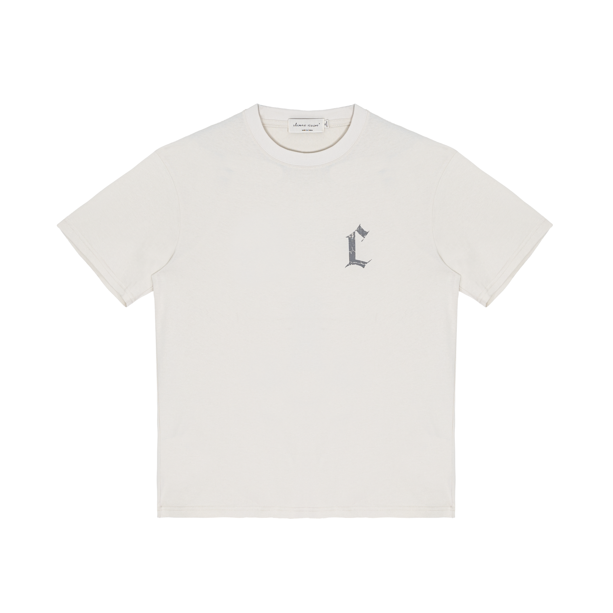 Dirty White Damaged C-line Short Sleeves
