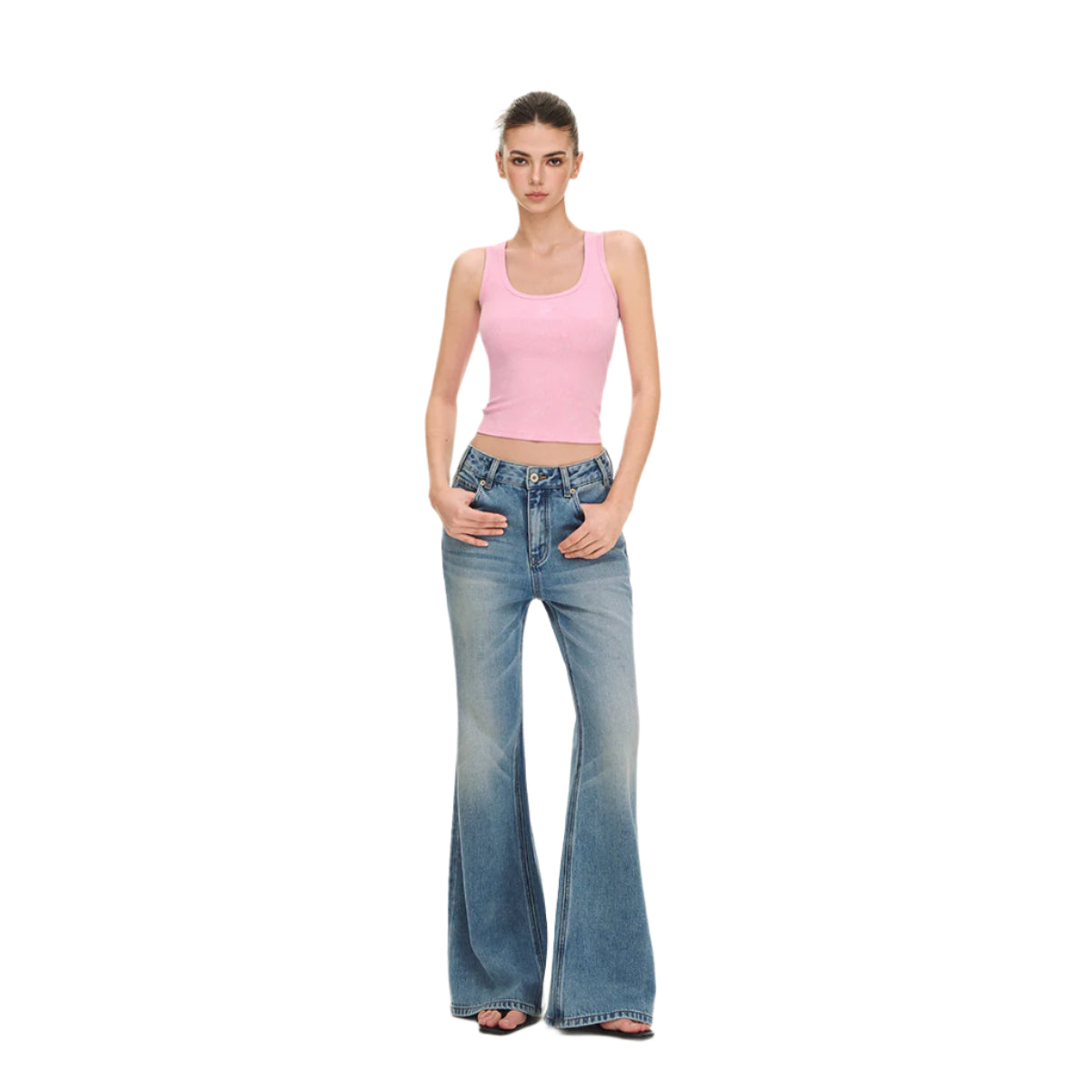 Blue Vintage Flared Jeans