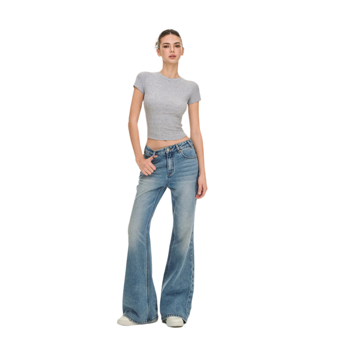 Blue Vintage Flared Jeans