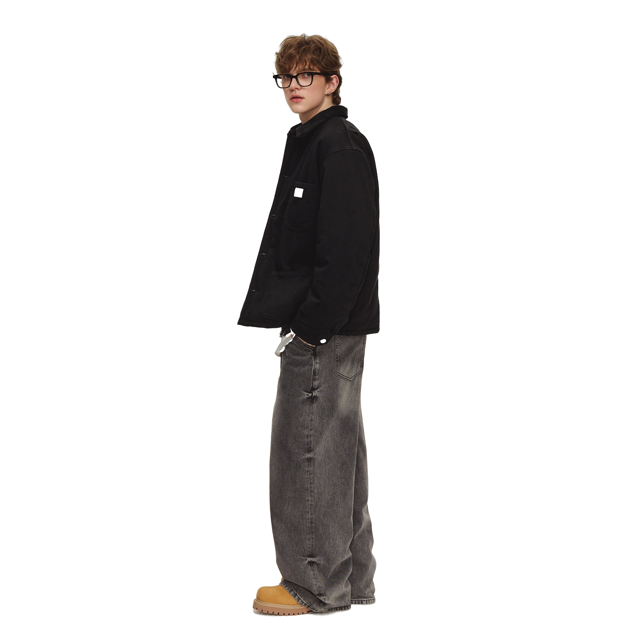 Black Michigan Workwear Quilted Jacket