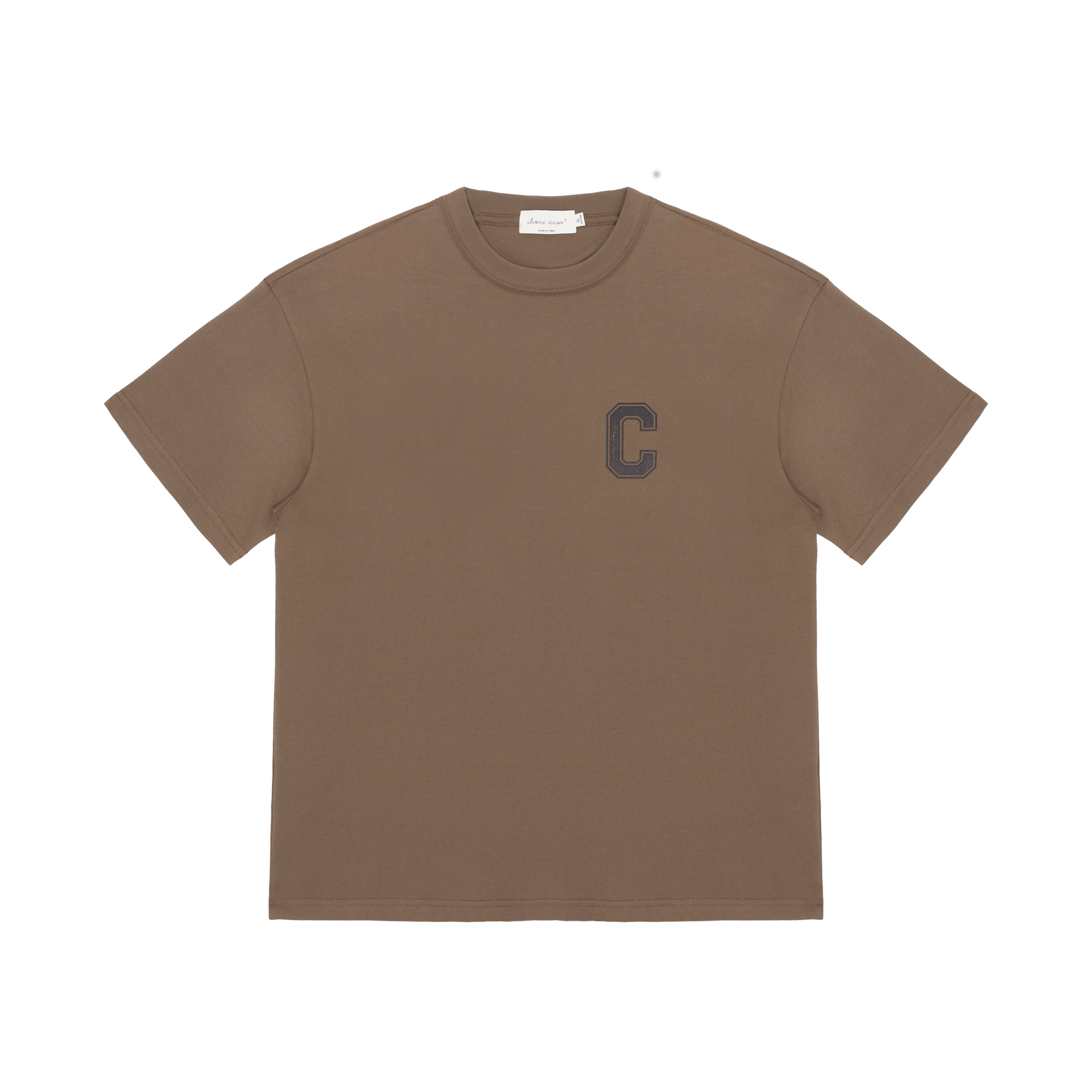 Brown Big C Print T-shirt
