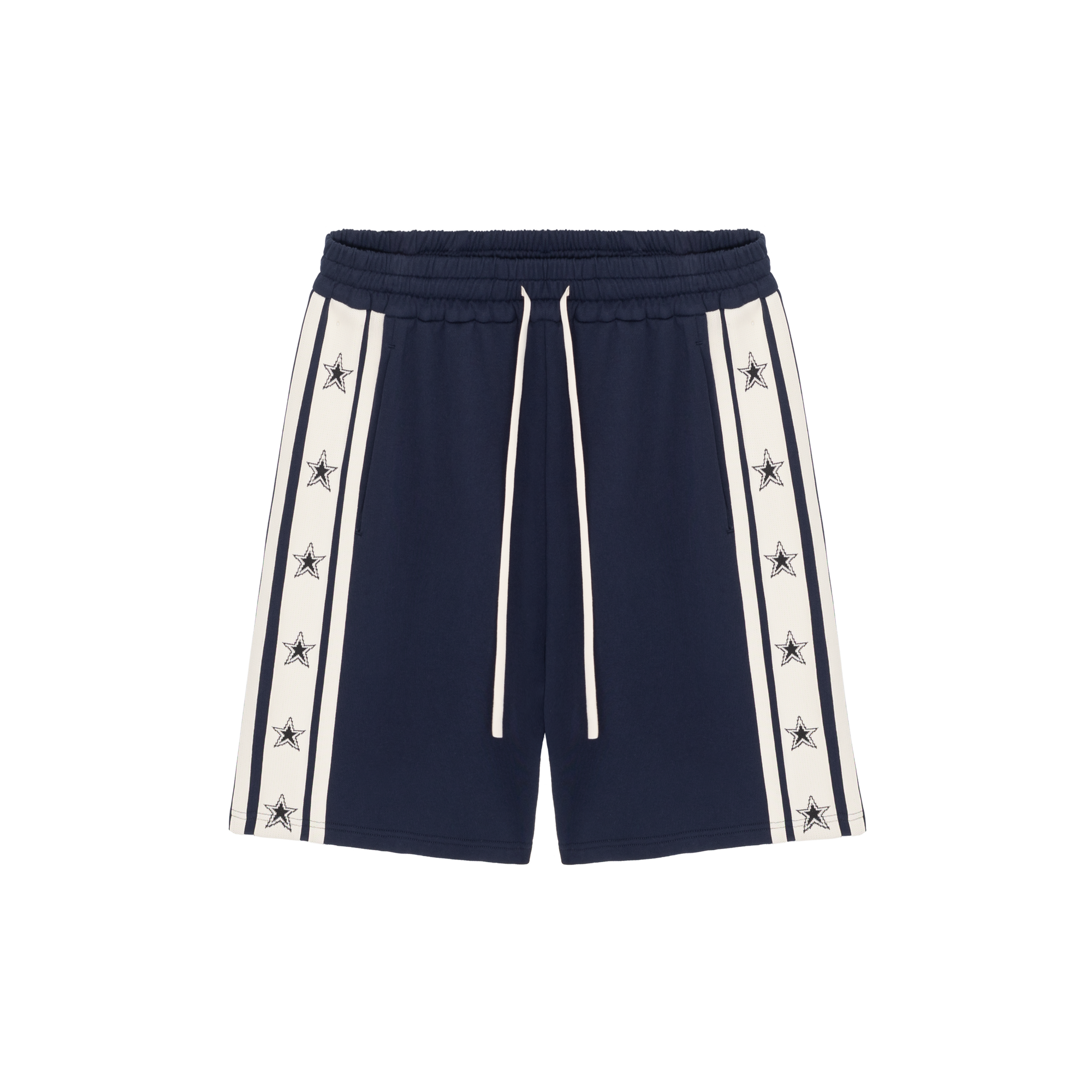 Navy Vintage Side Stripe Stars Shorts