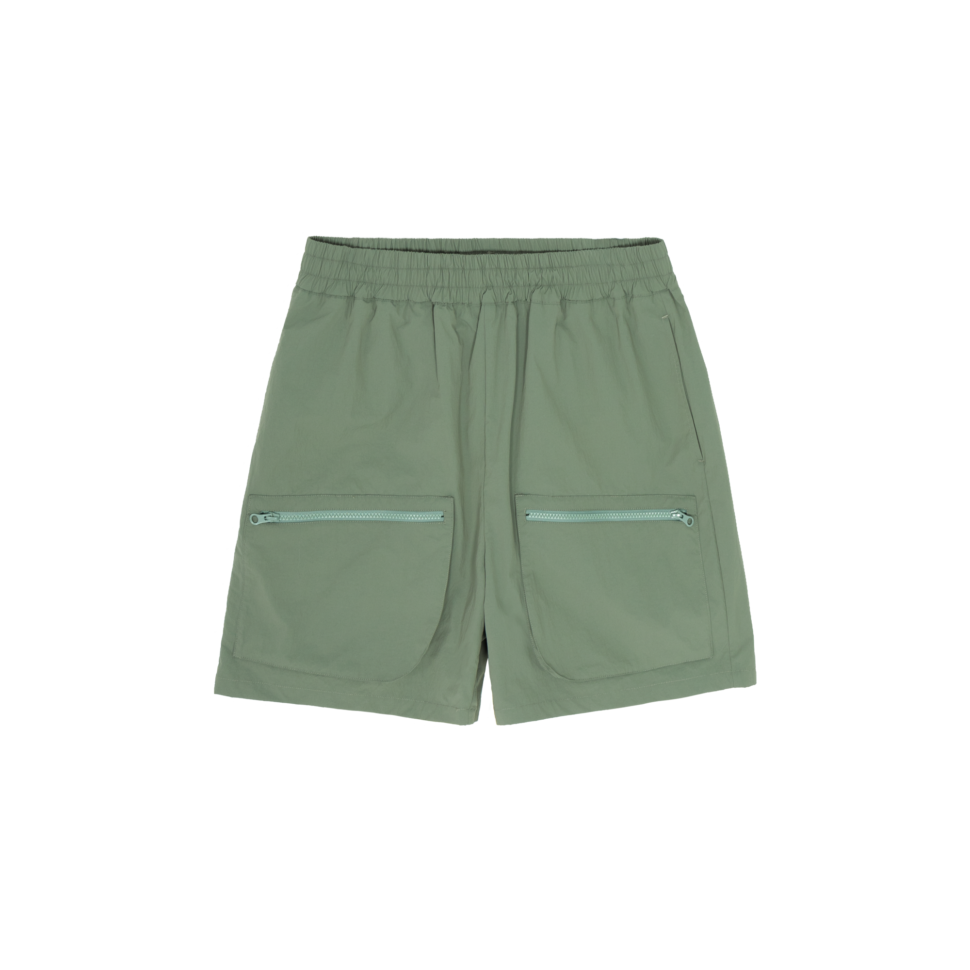 Grey Green 3D Pocket Shorts