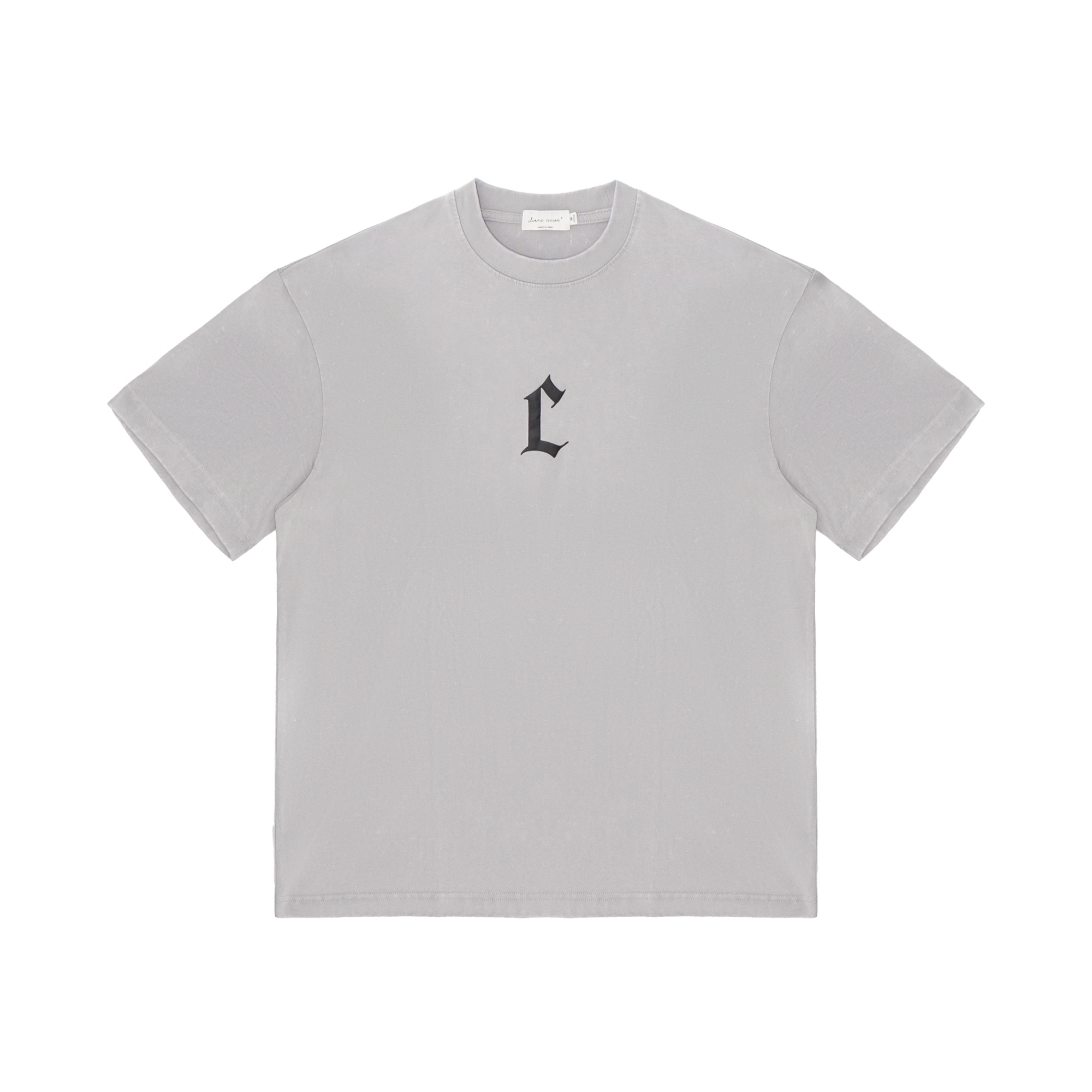 Washed Gray C-shaped Foam Short Sleeves