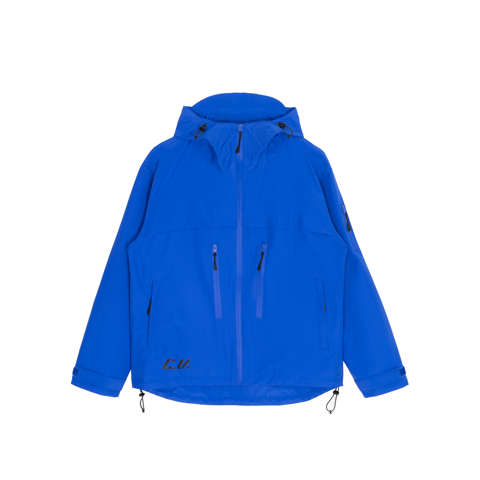 Blue Windproof Breathable Hoodie Jacket
