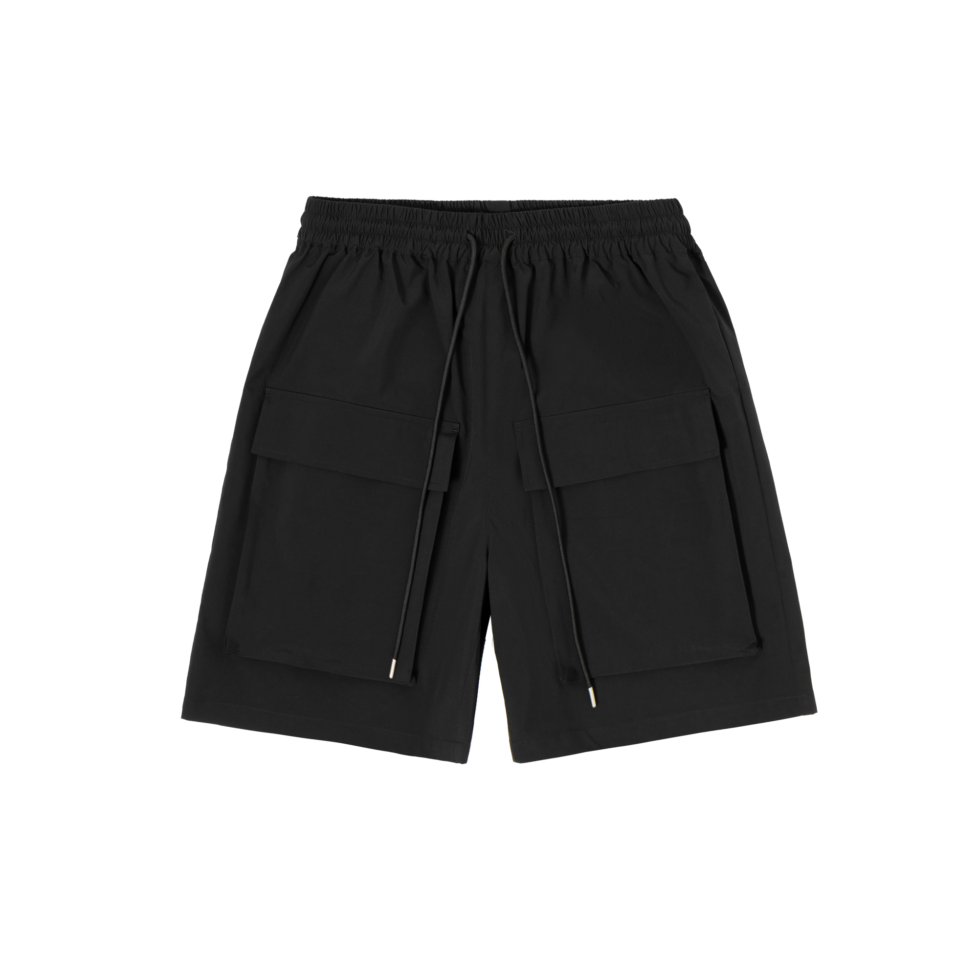 Black Cargo Pocket Shorts