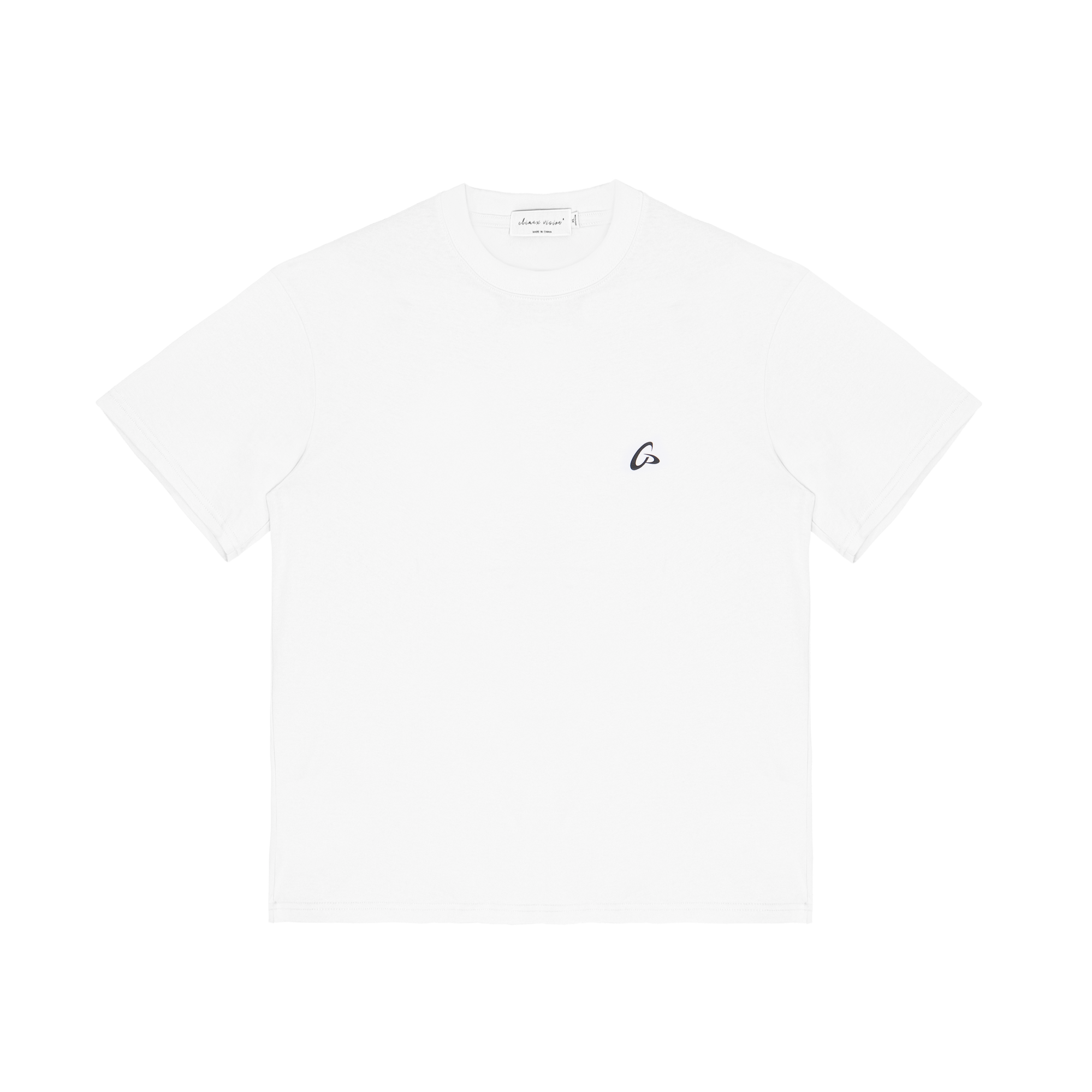 White Frisbee Logo Print Short Sleeve