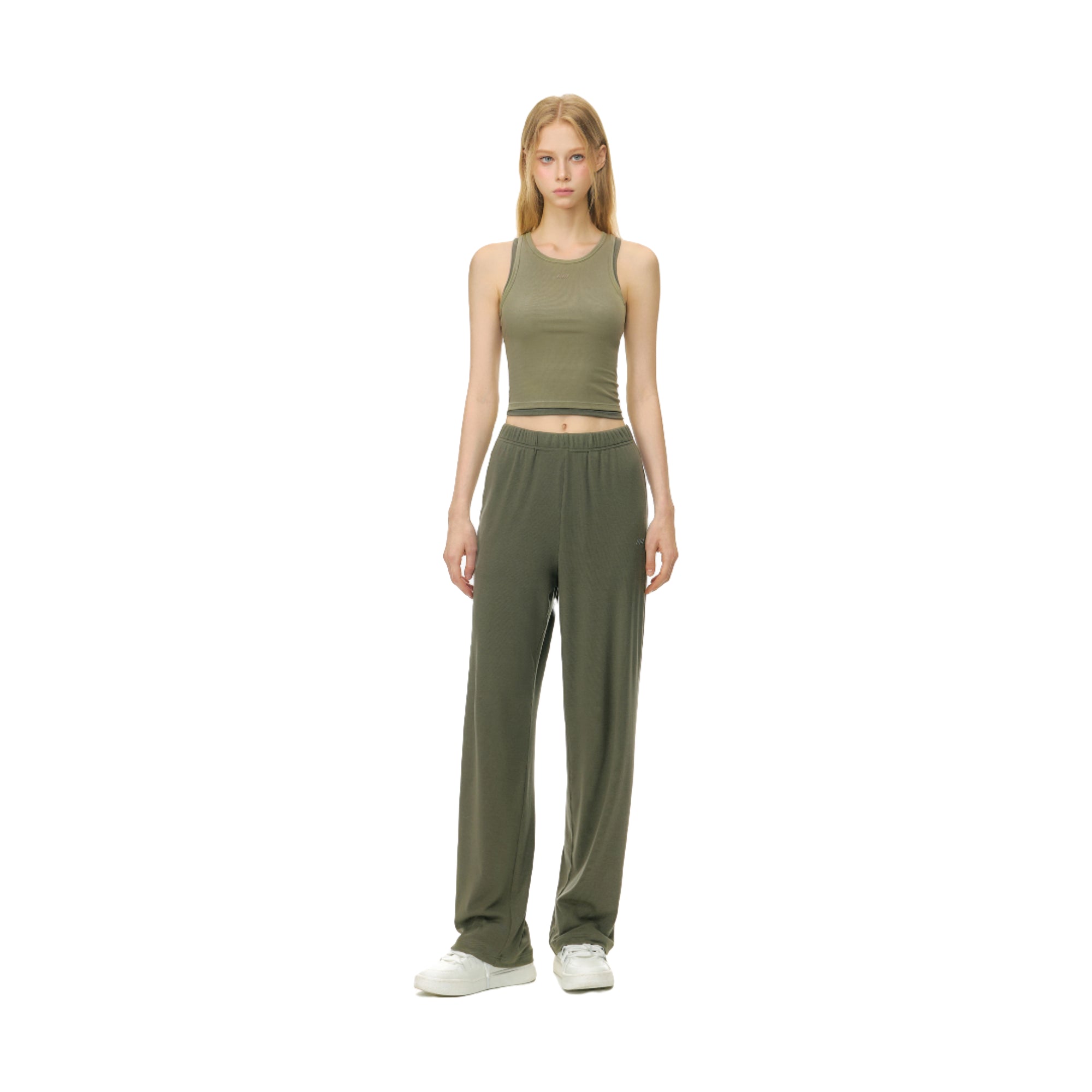 Green Light Cloud Stretch Tencel Cool Straight Trousers