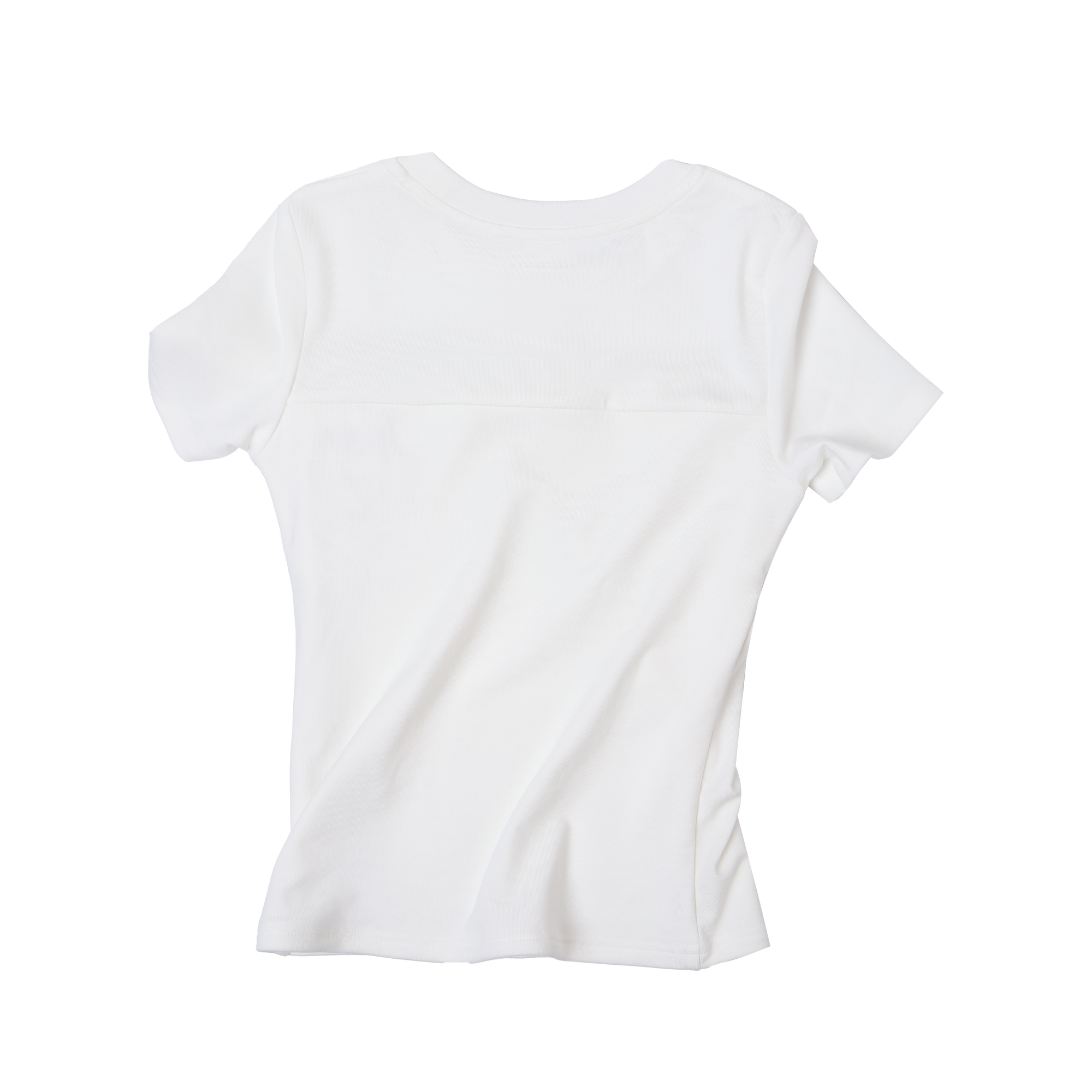 White Lyocell Pleated Short Sleeve