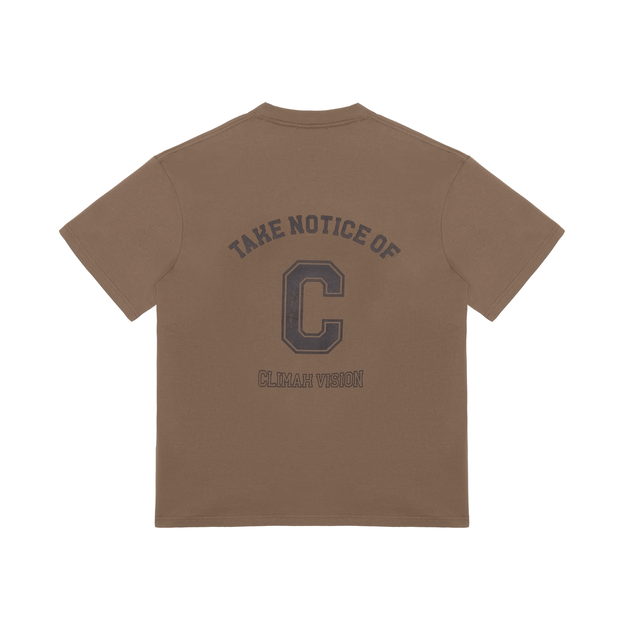 Brown Big C Print T-shirt