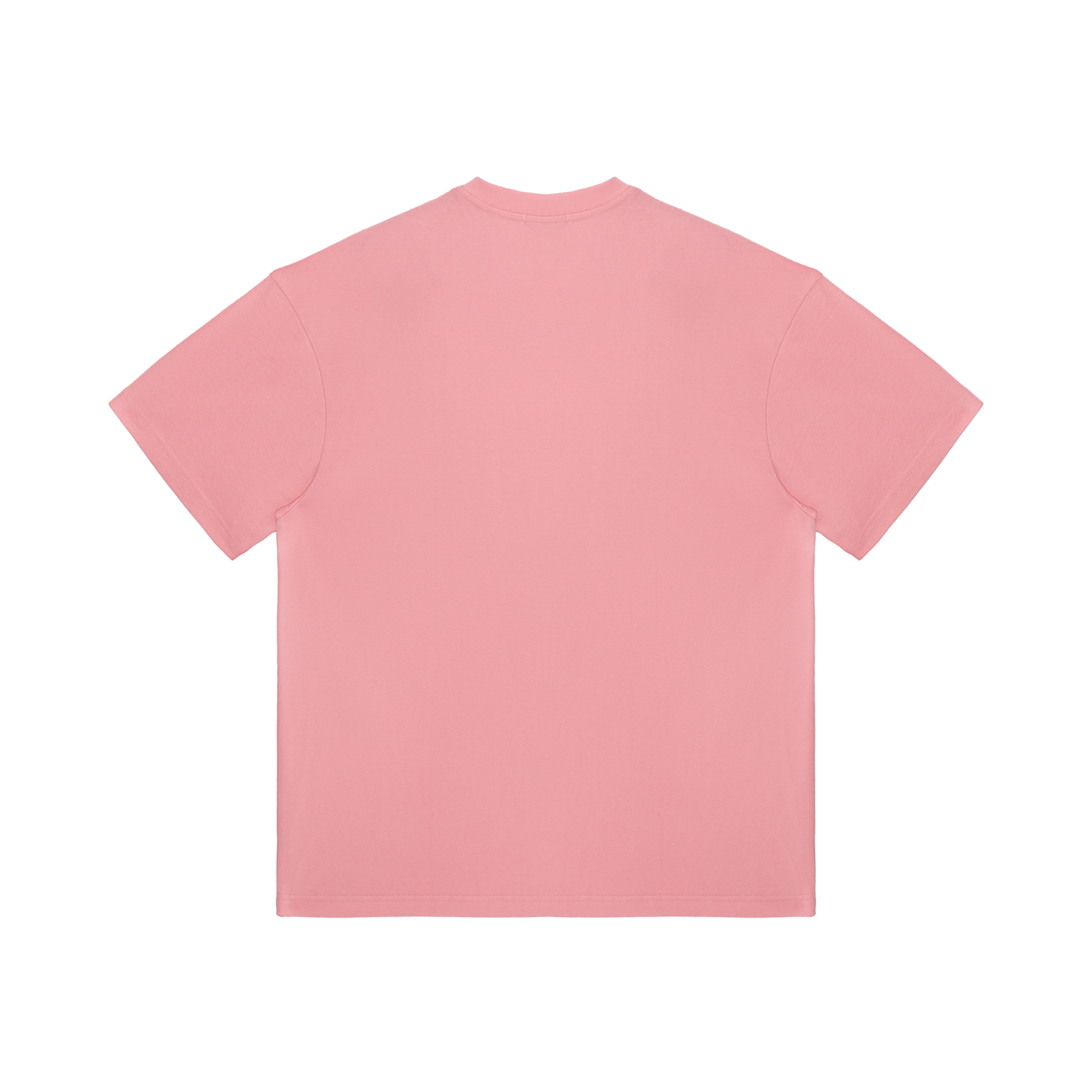 Pink Letter Drop-molded Print Casual Short-sleeved Shirt