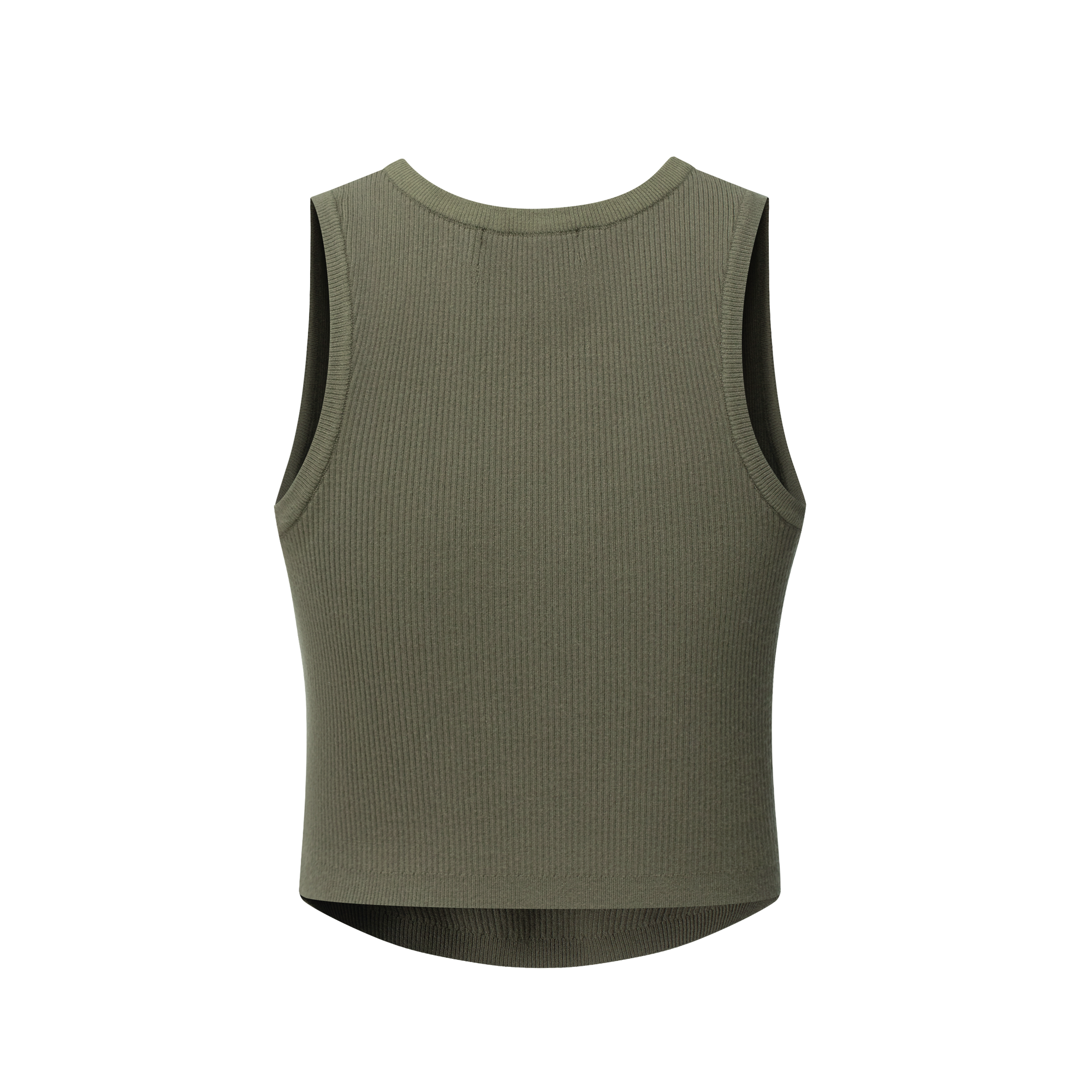 Sage Green Knit Stretch Racerback Tank Top