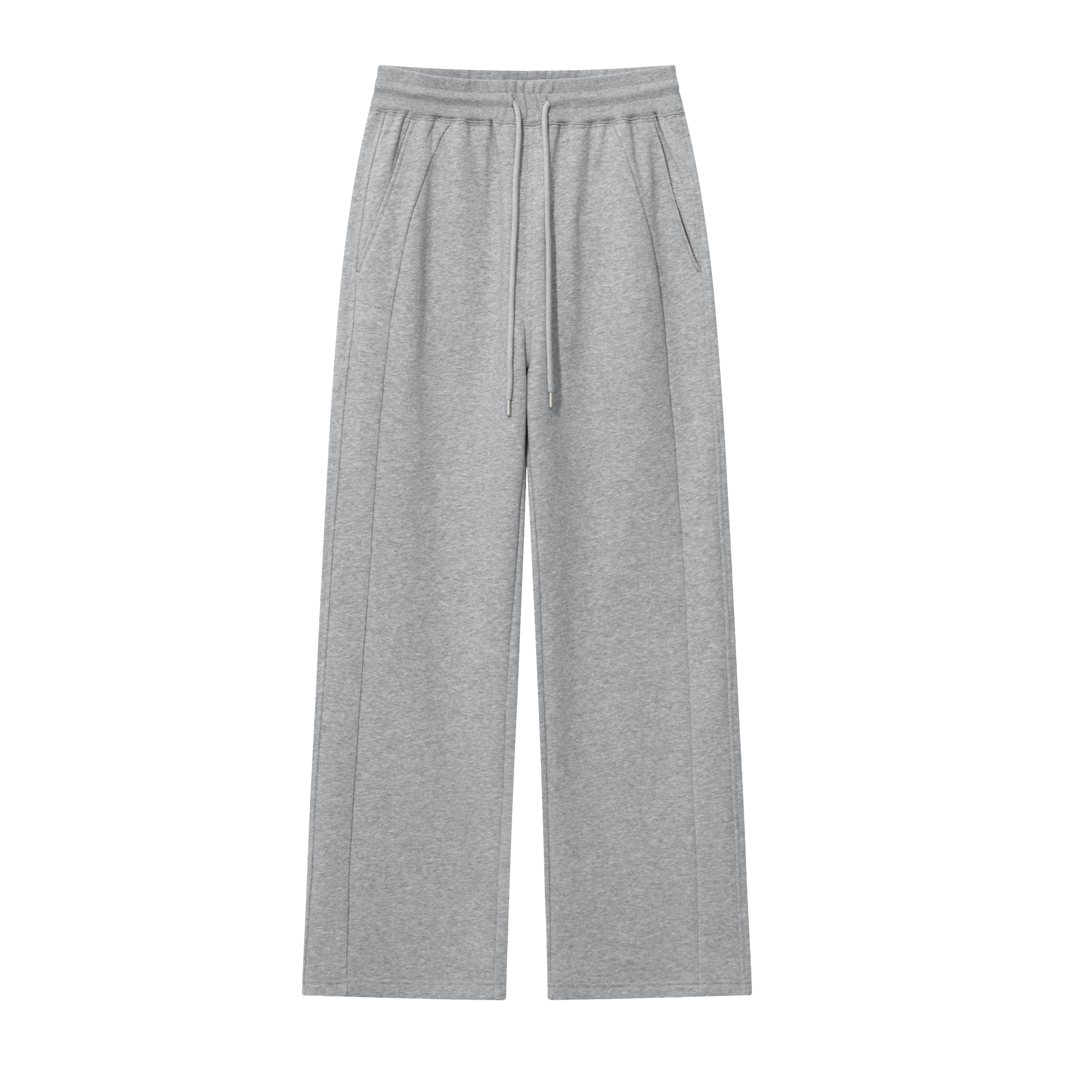 Grey 3D Cut Side Seam Sweatpants