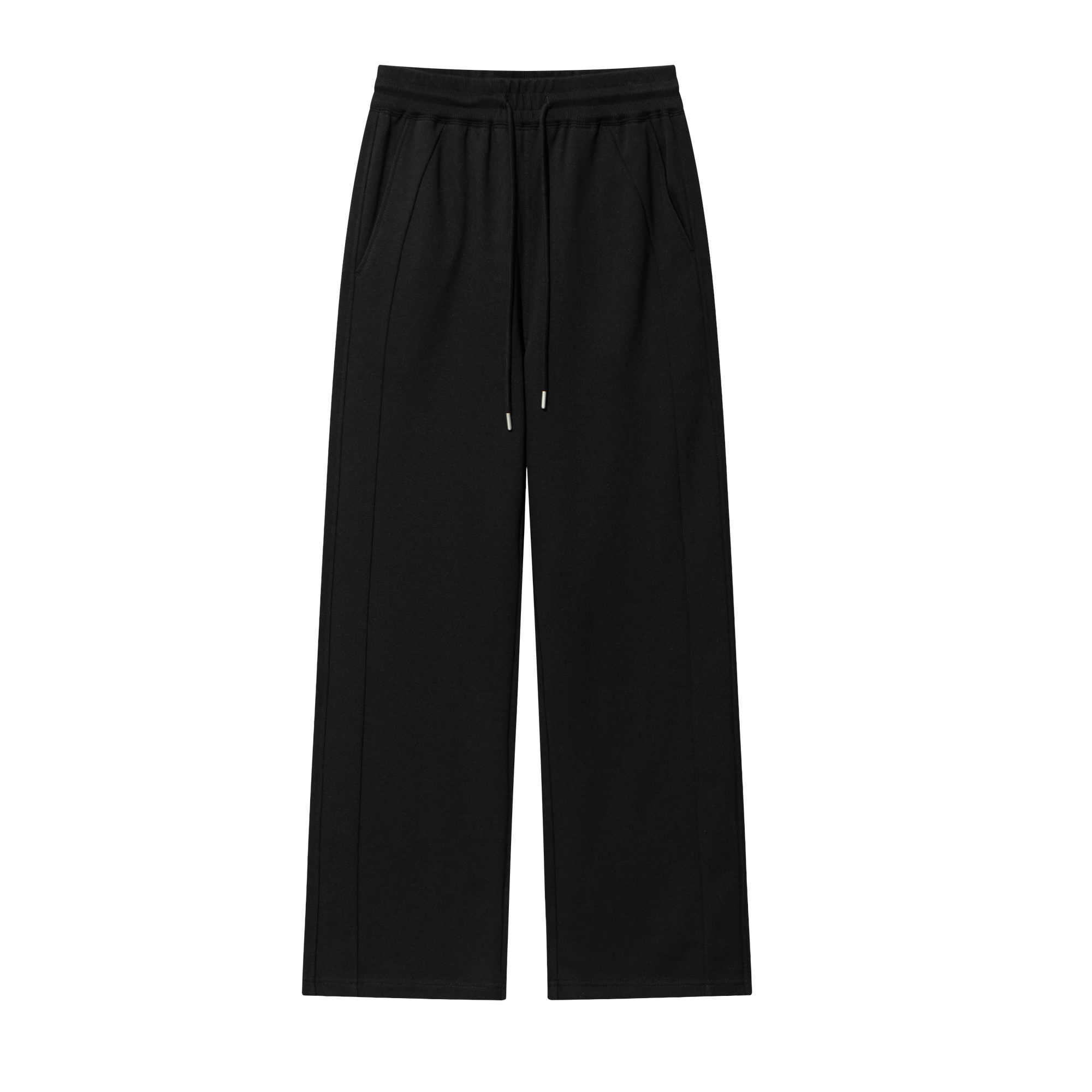 Black 3D Cut Side Seam Sweatpants