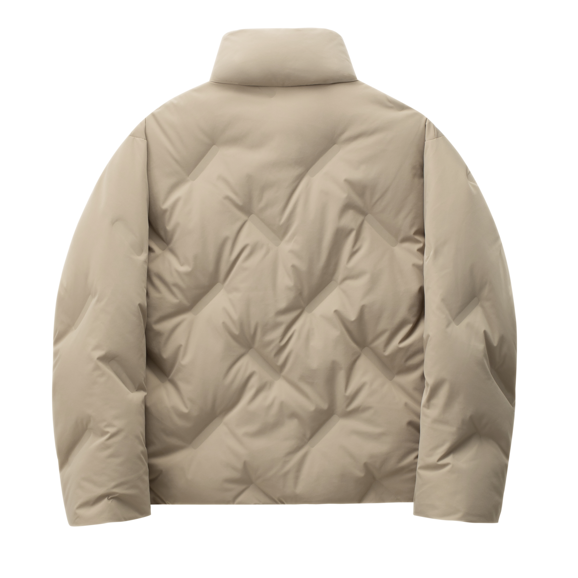 Desert Grey Seamless Tapered Down Jacket