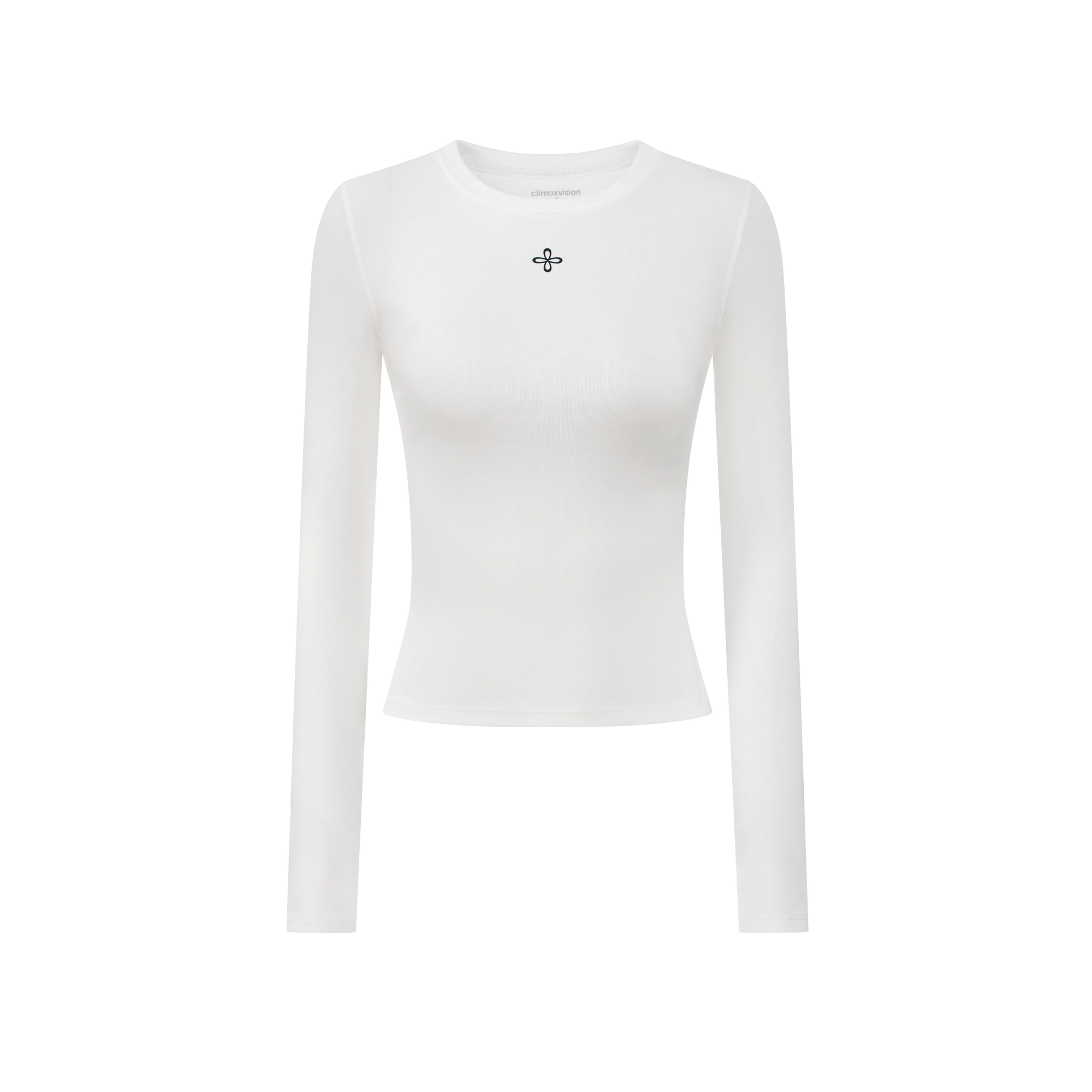 White Lightweight Cross Long-Sleeve T-Shirt