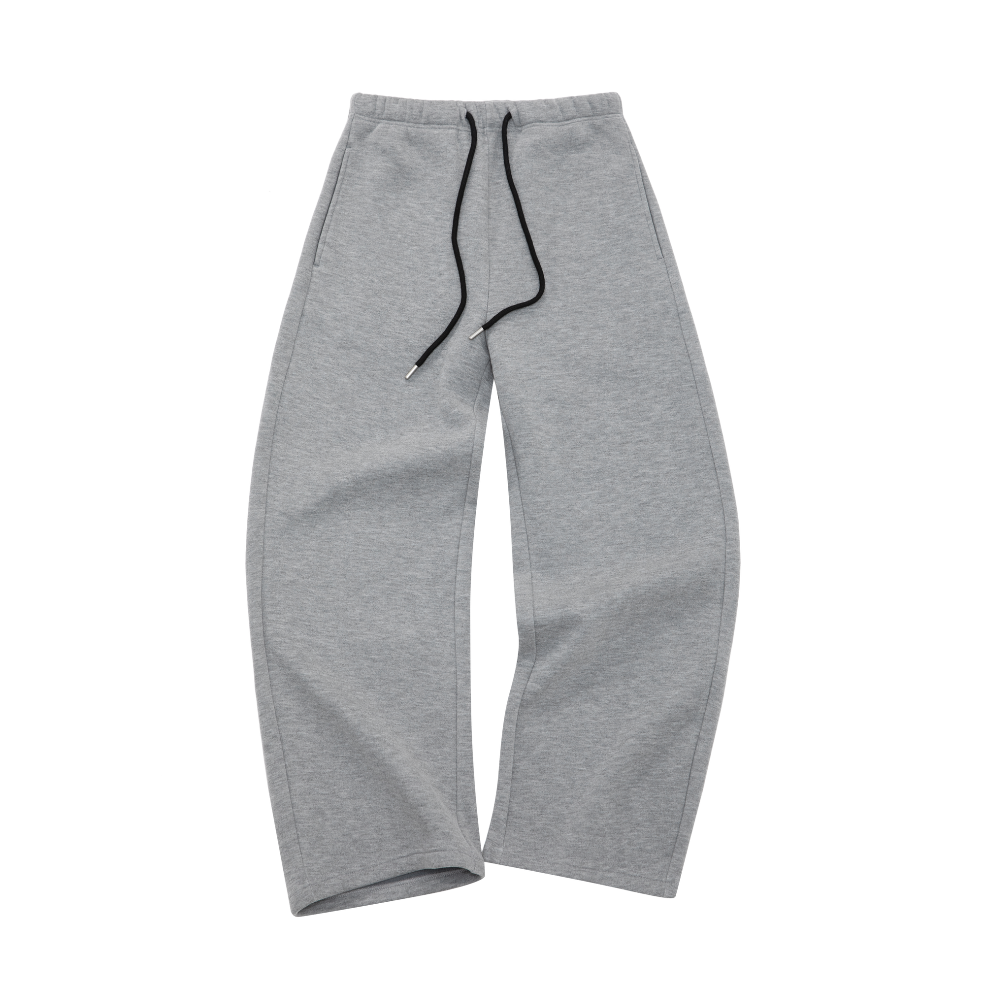 Grey Double-Sided Fleece-Lined Curved Blade Trousers