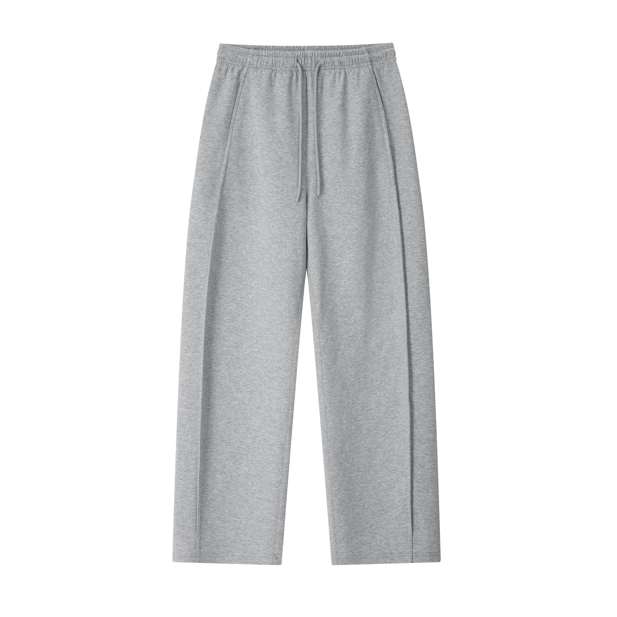Grey Long-Staple Cotton Air Layer Lightweight Curved Pants