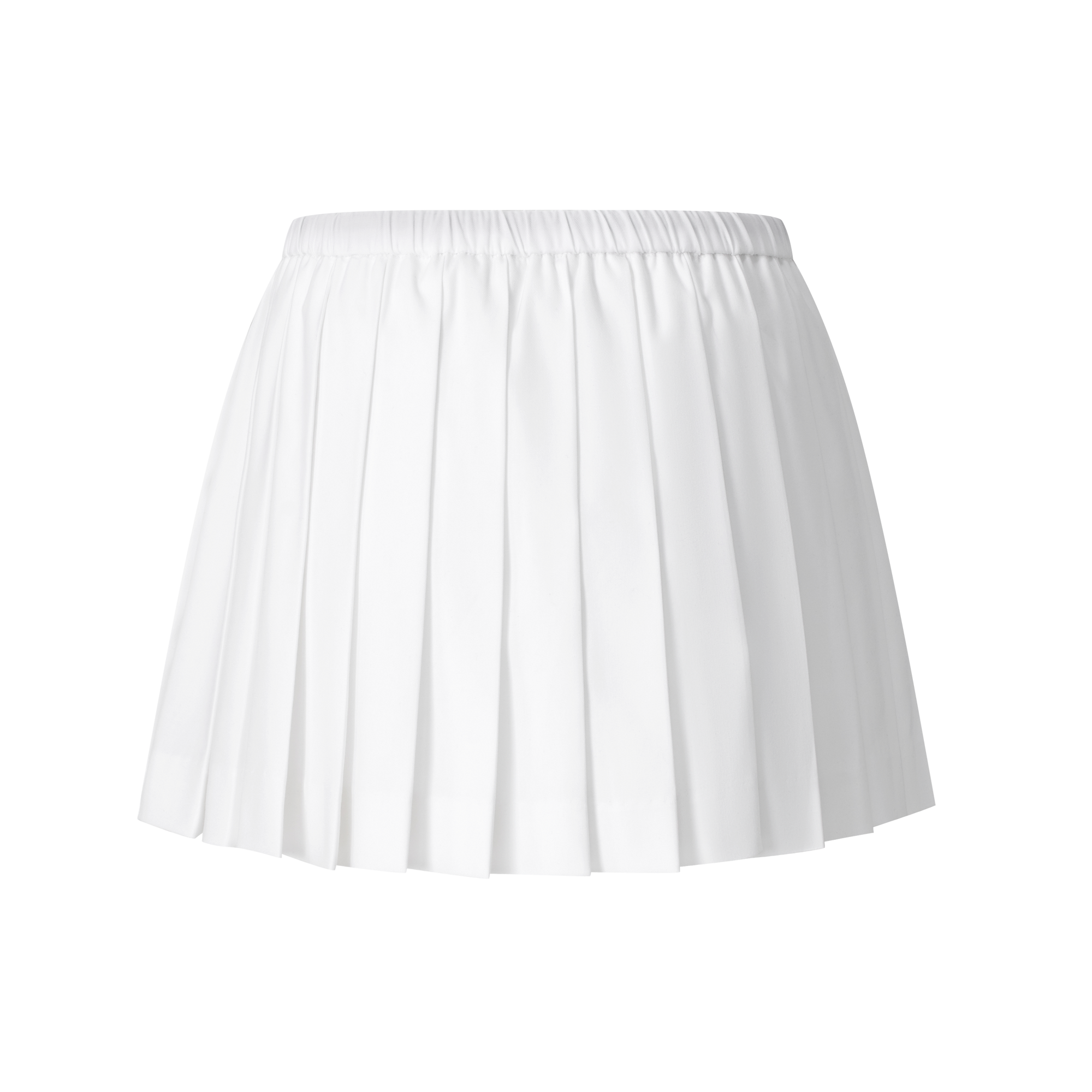 White drawstring sports skort