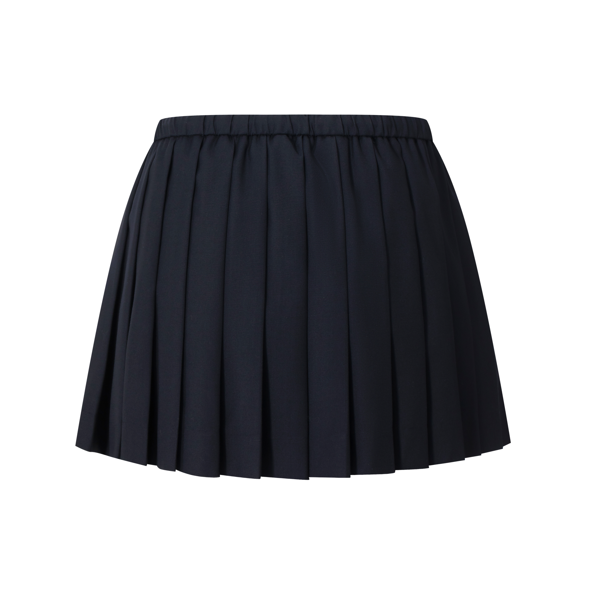 Navy blue drawstring sports skort