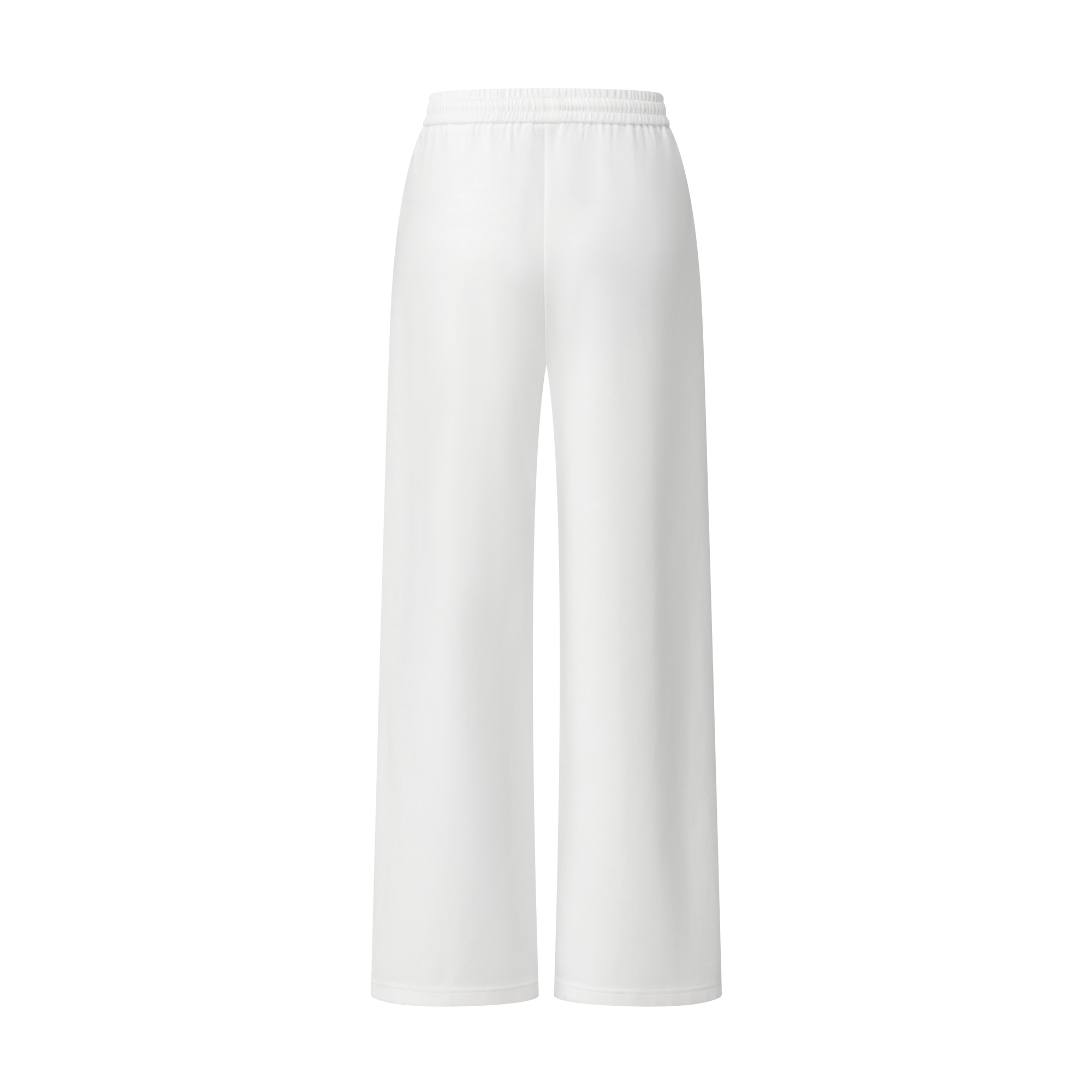 Porcelain White Straight Casual Pants