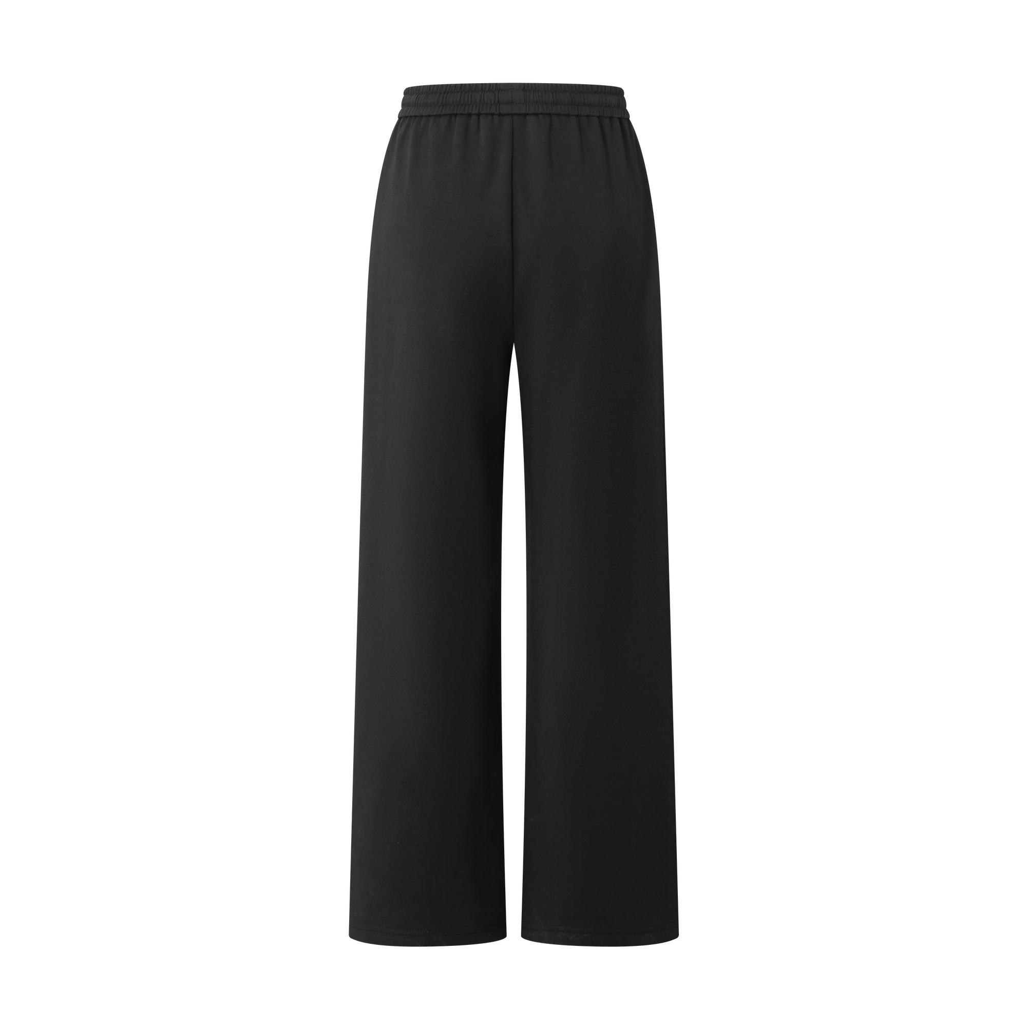 Black Straight Leg Casual Pants
