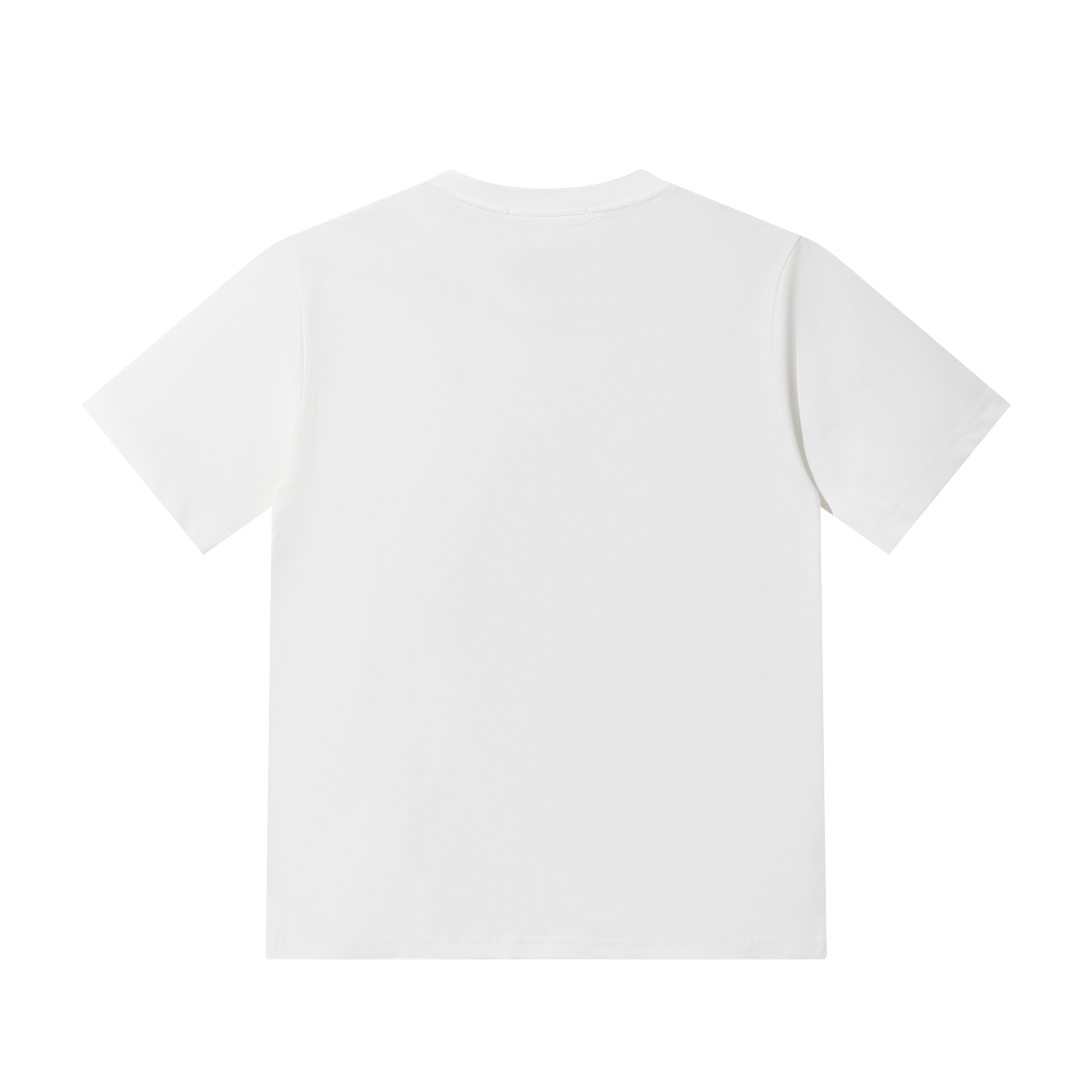 White 3D Pearl Print Chain Short Sleeve