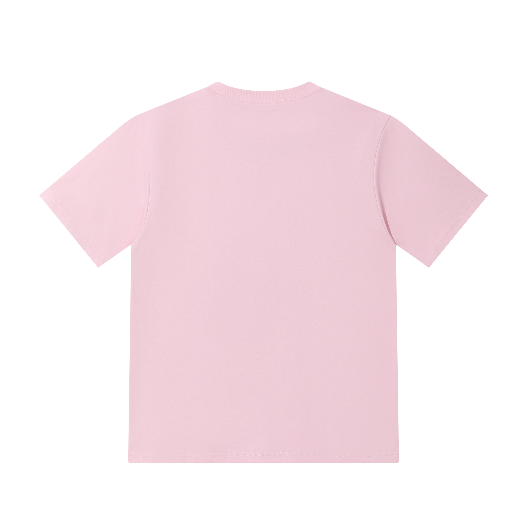 Pink 3D Pearl Print Chain Short Sleeve