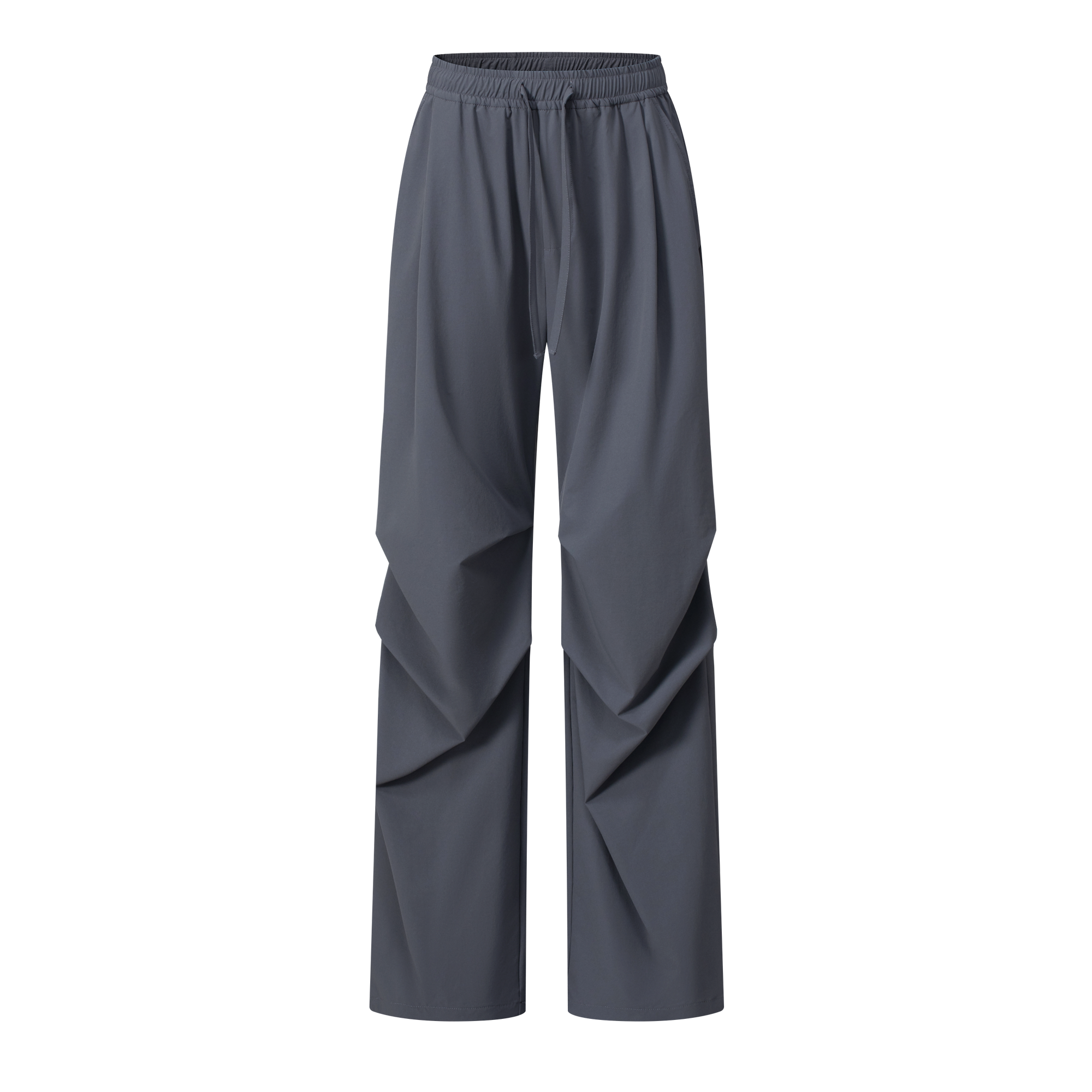 Grey Outdoor Light Pleated Paratrooper Casual Pants