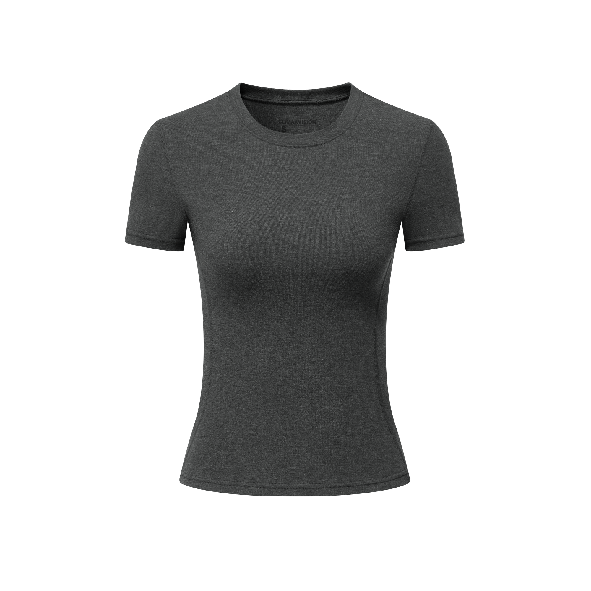 Dark Gray 3D Structured Short-Sleeve T-Shirt