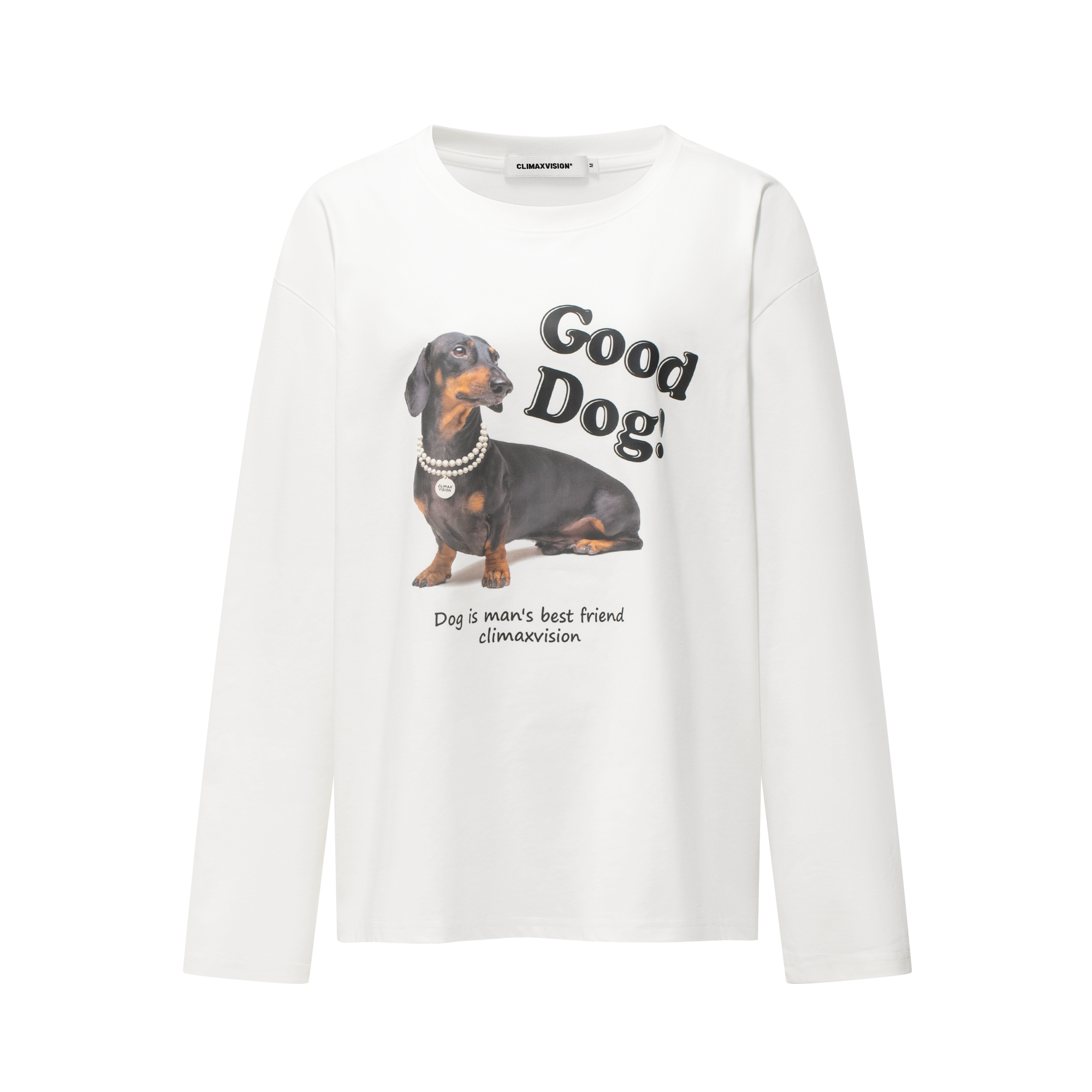 Dachshund Puppy Print Casual Long Sleeves