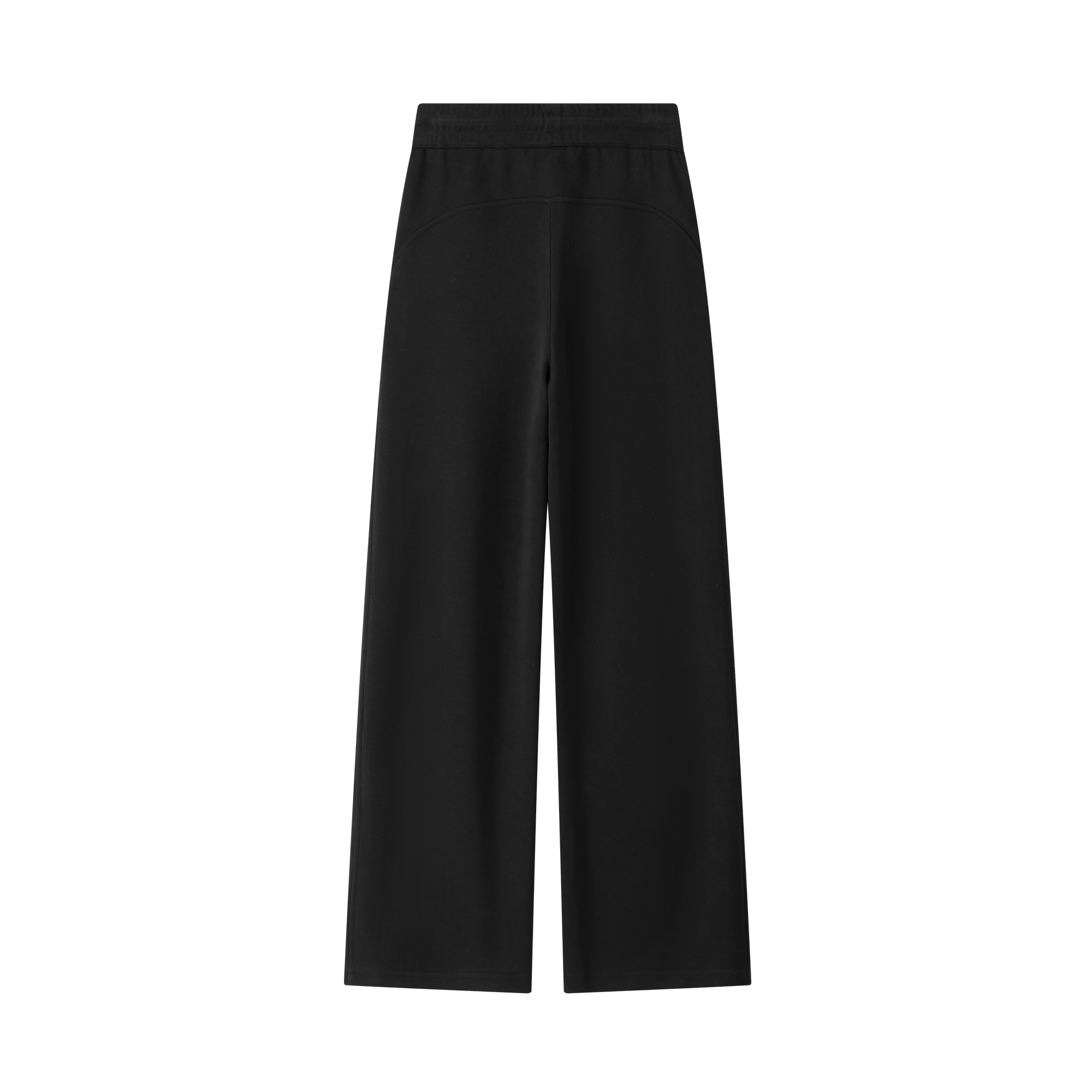 Black Cross Lightweight Cloud-like Set Straight-Leg Sweatpants