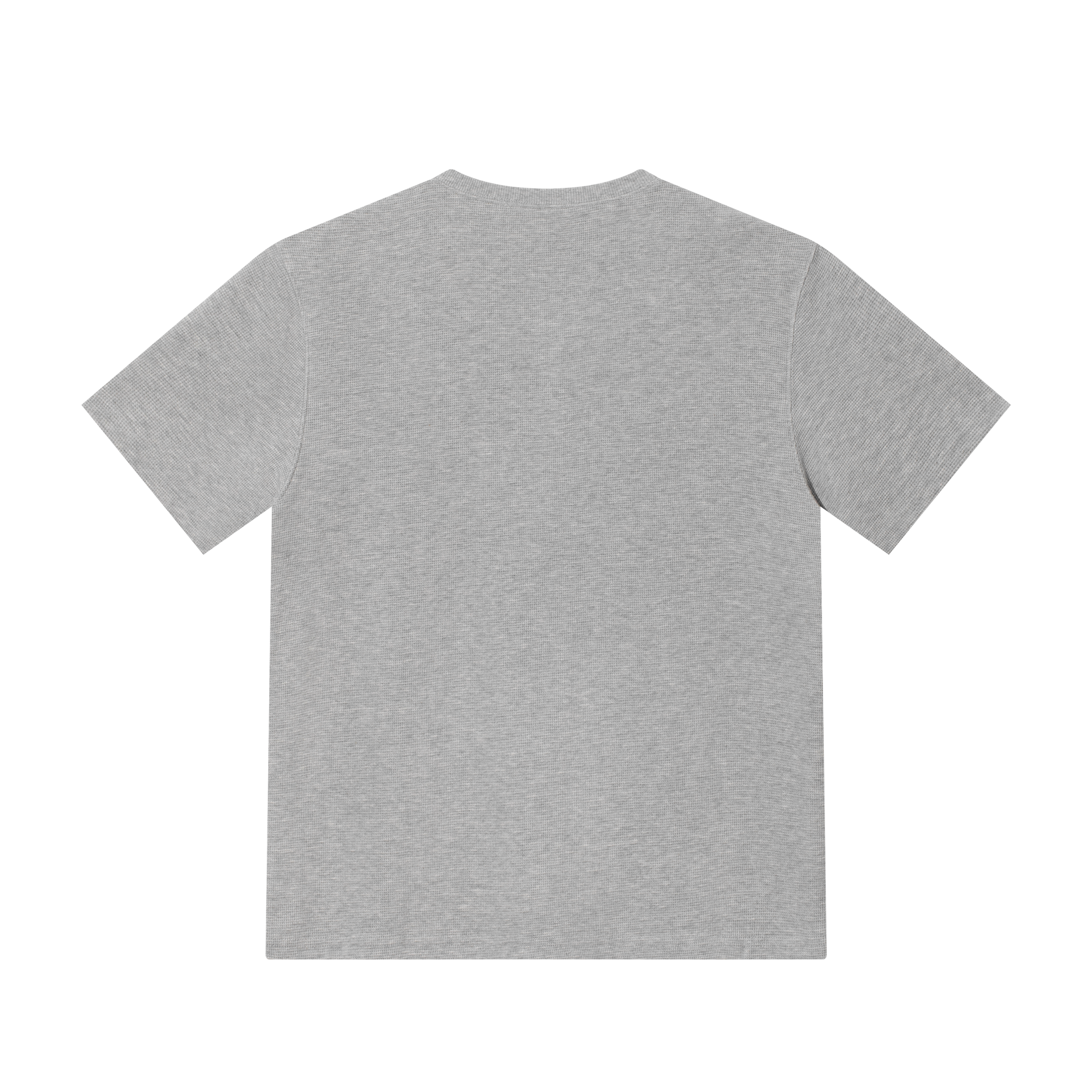 Grey Waffle Henley Short Sleeves