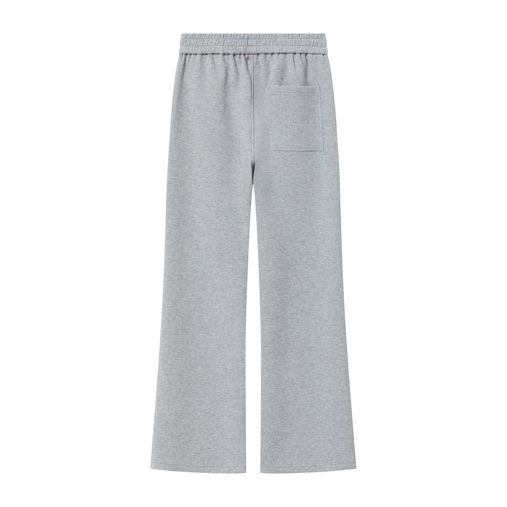 Grey Comfortable Space Cotton Silhouette Casual Flared Sweatpants
