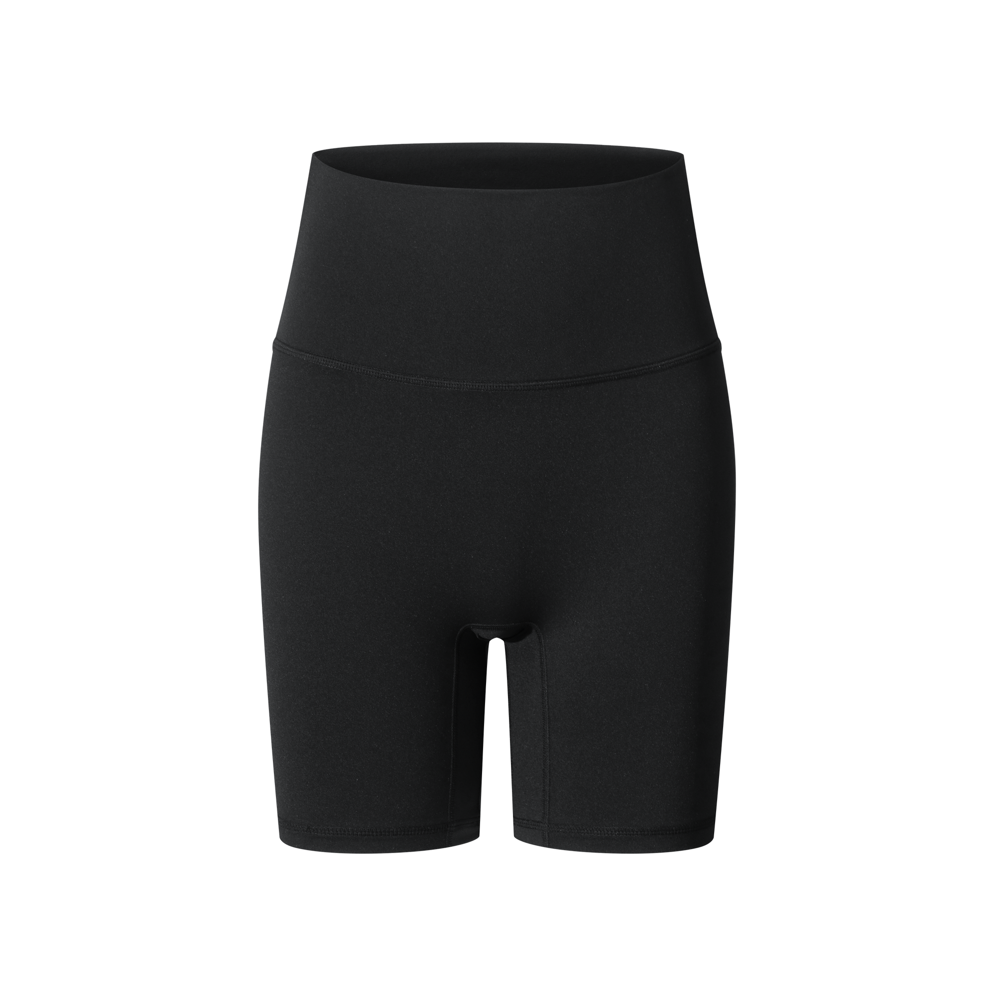 Black High Waist Yoga Shorts