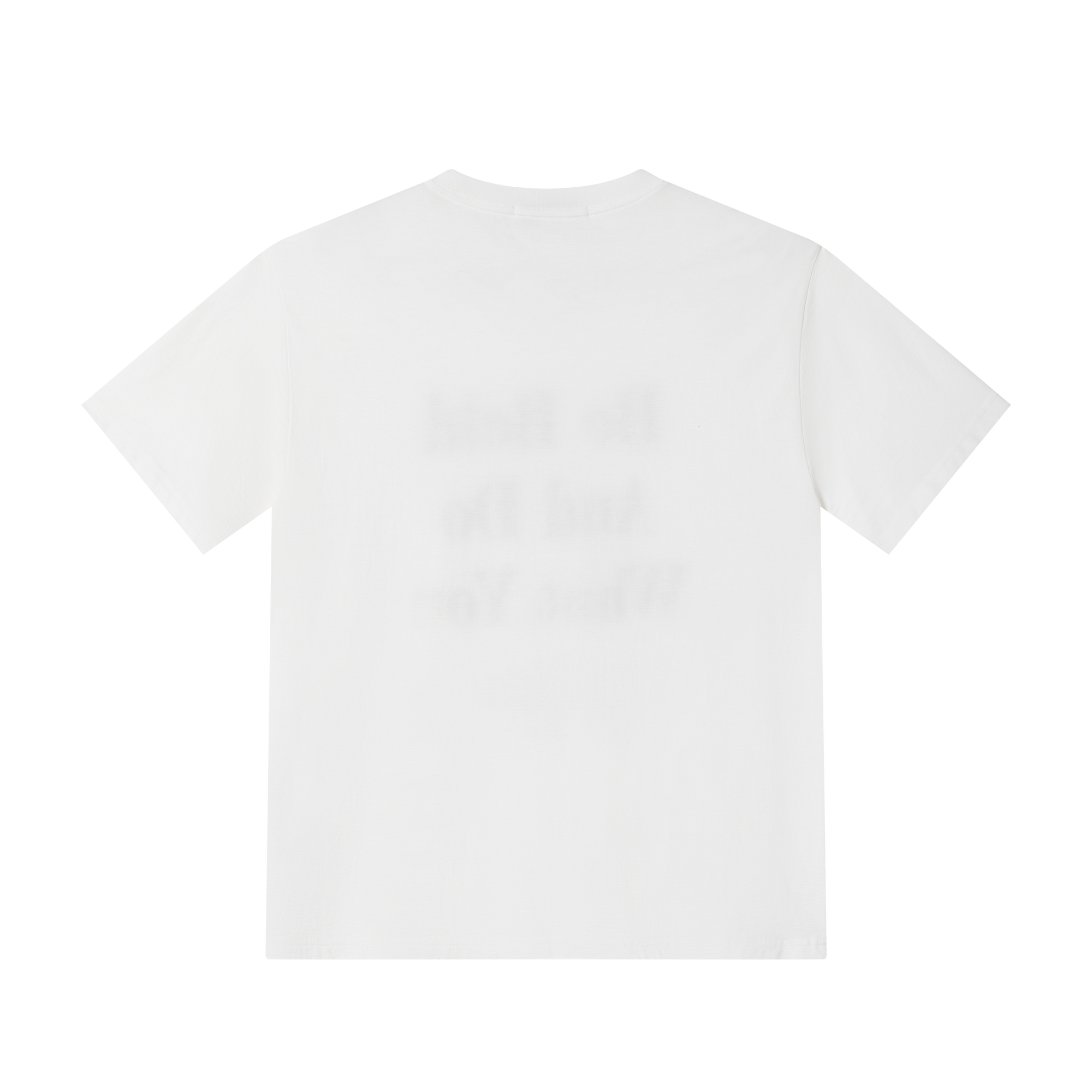 White Graffiti Lettering Translucent Short Sleeves