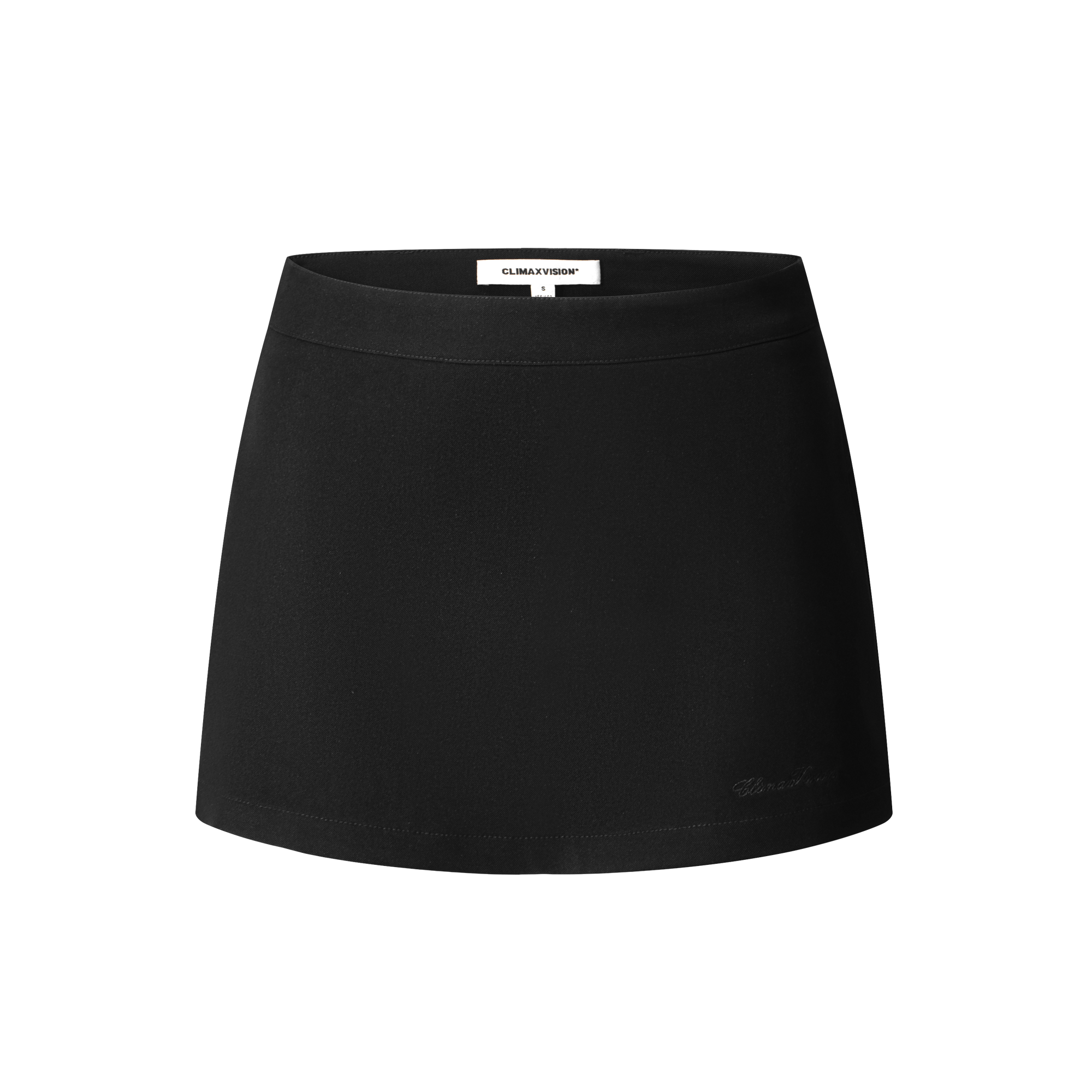 Black High Waist Skort