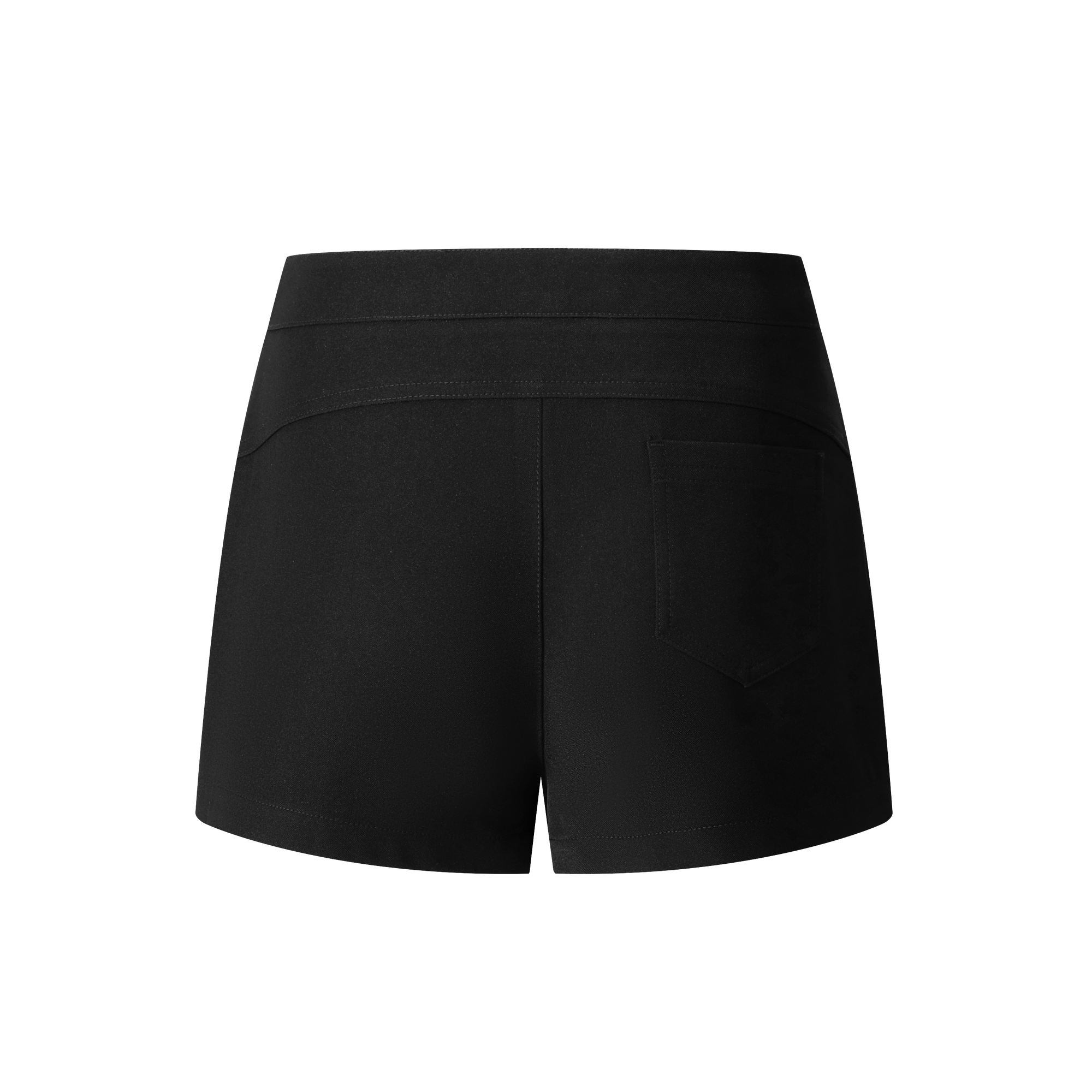 Black High Waist Skort