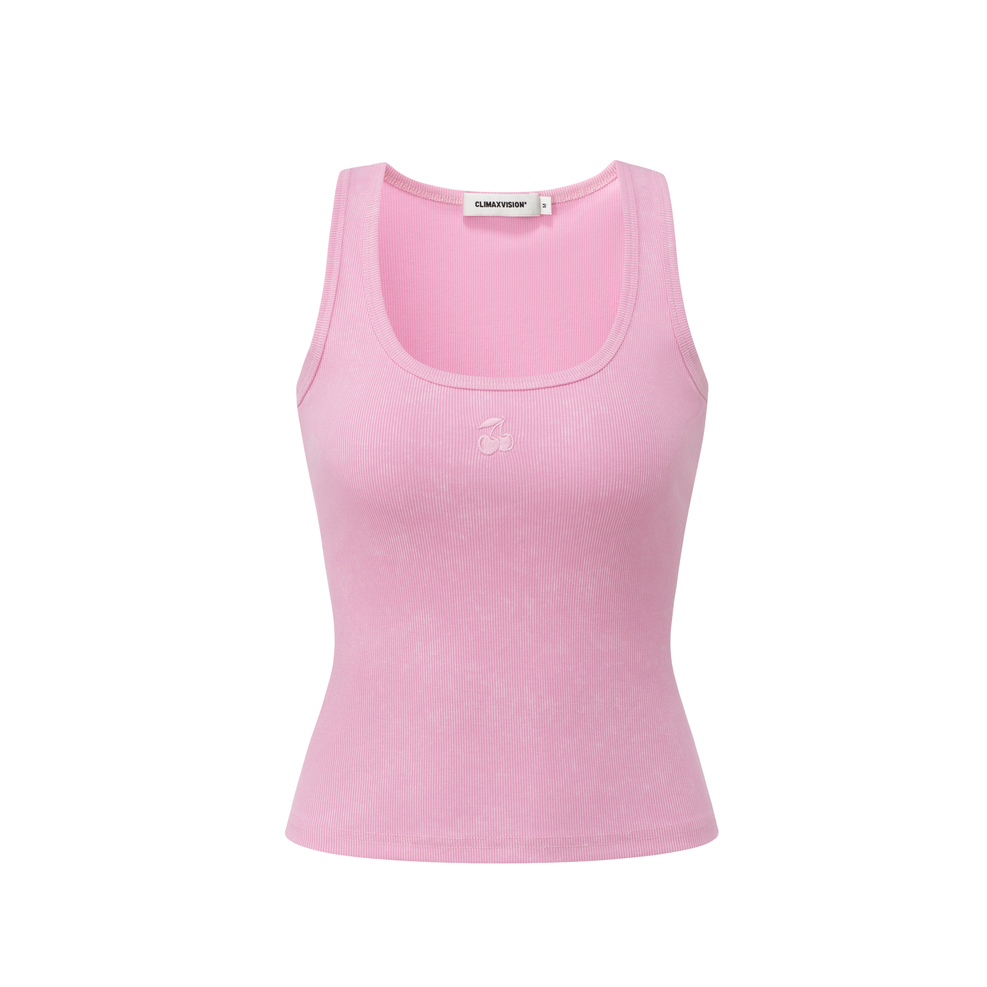 Pink Stretch Racerback Tank Top