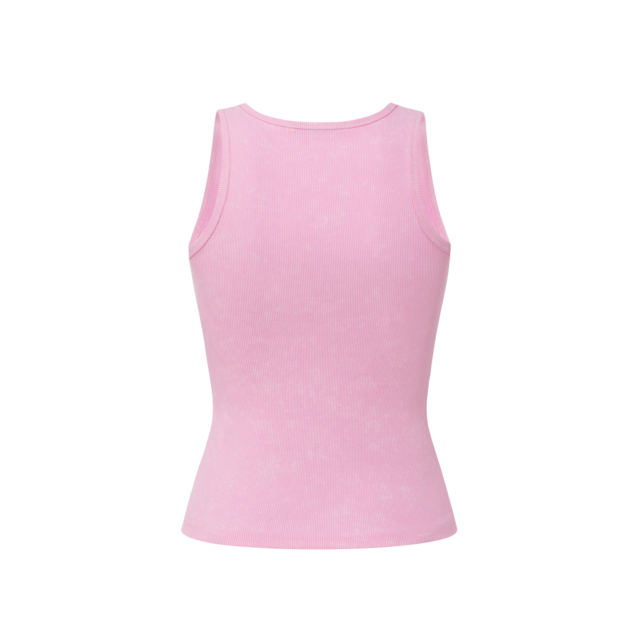 Pink Stretch Racerback Tank Top