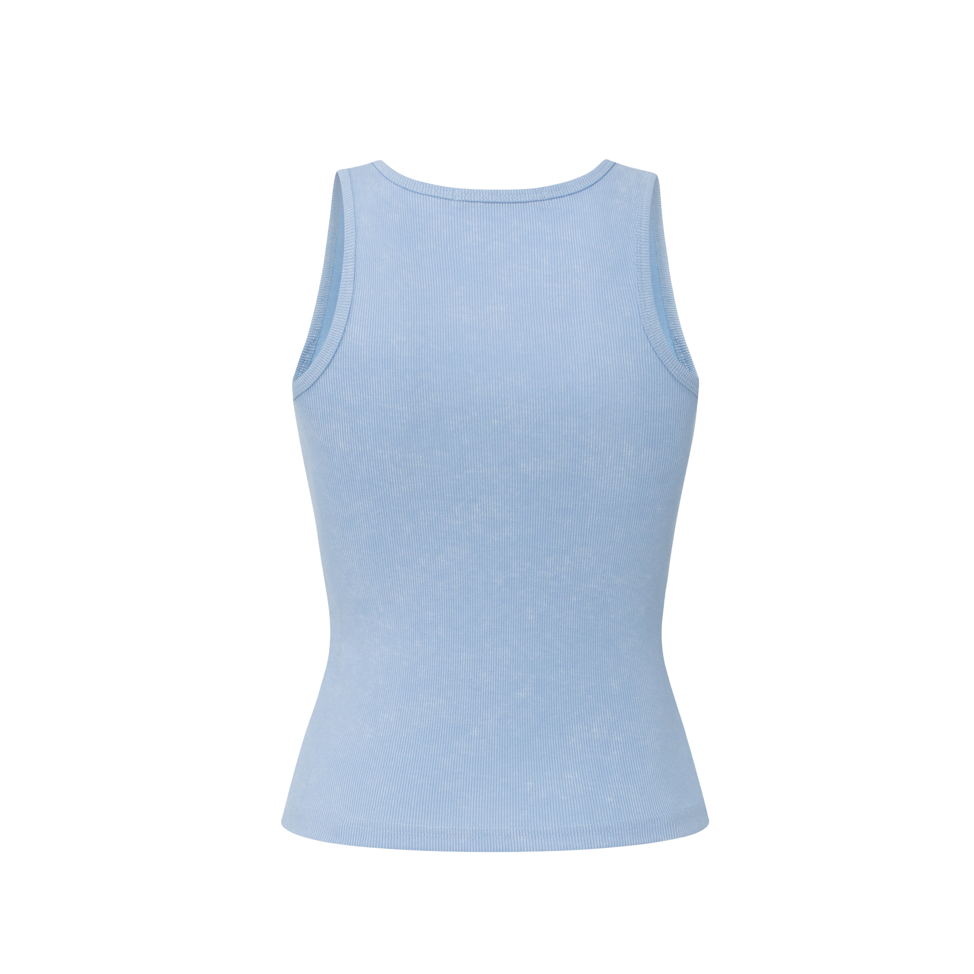 Blue Stretch Racerback Tank Top