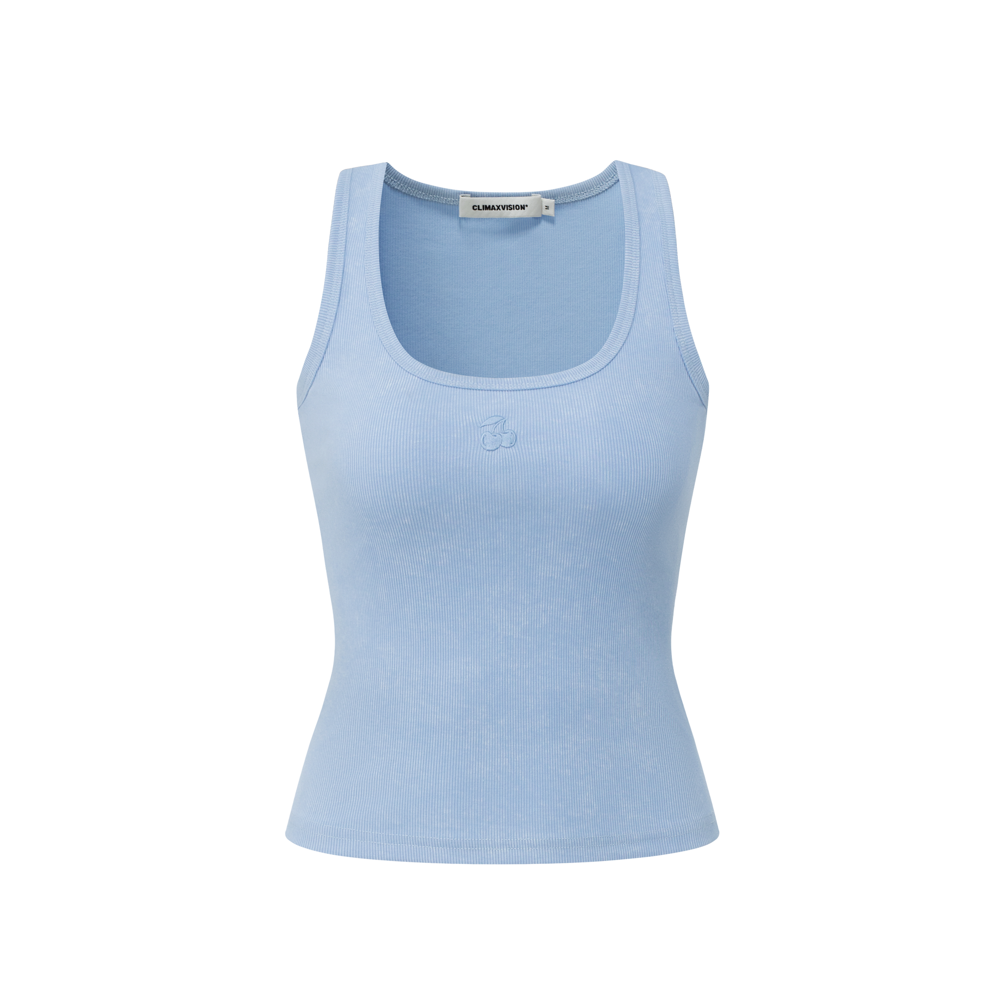 Blue Stretch Racerback Tank Top