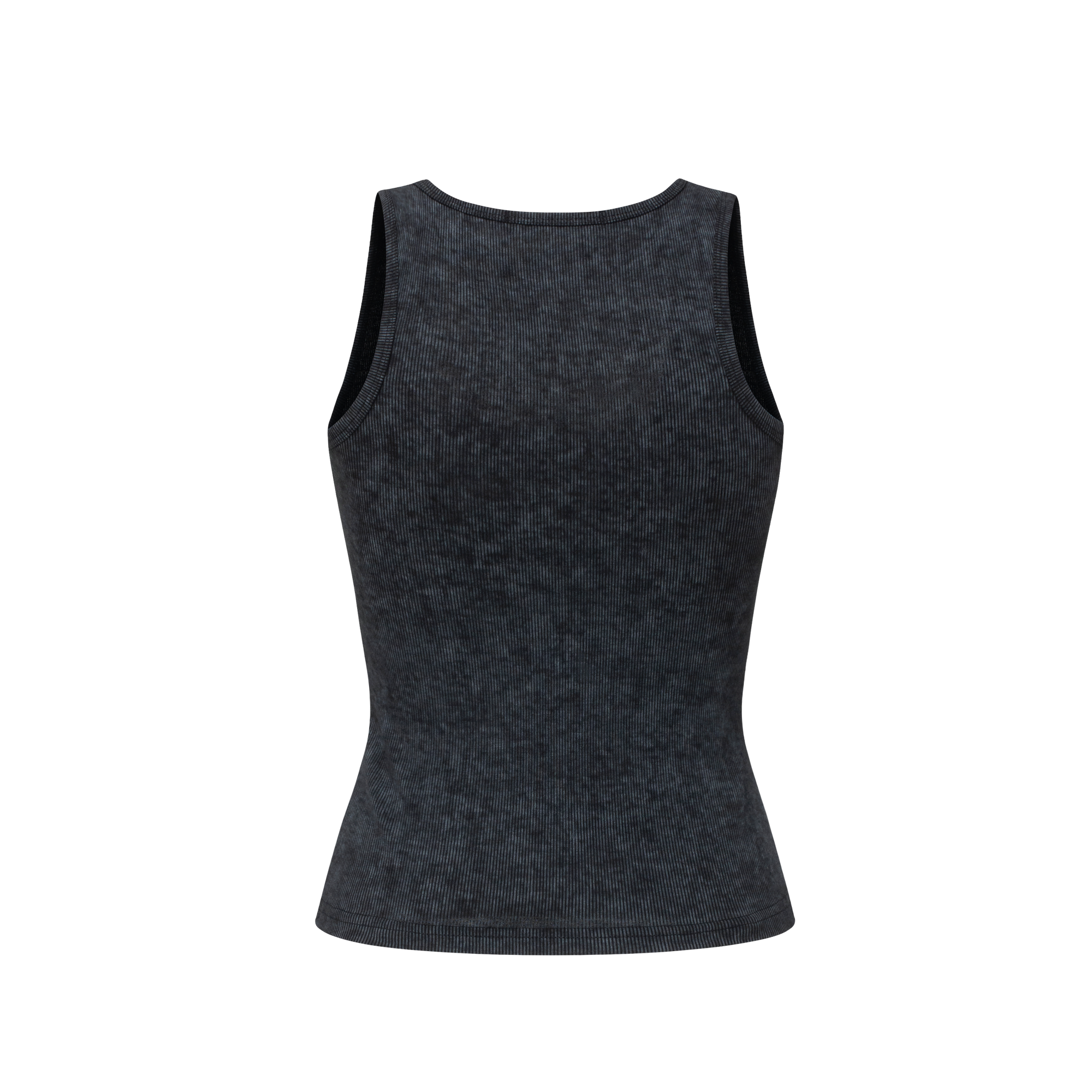 Black Stretch Racerback Tank Top