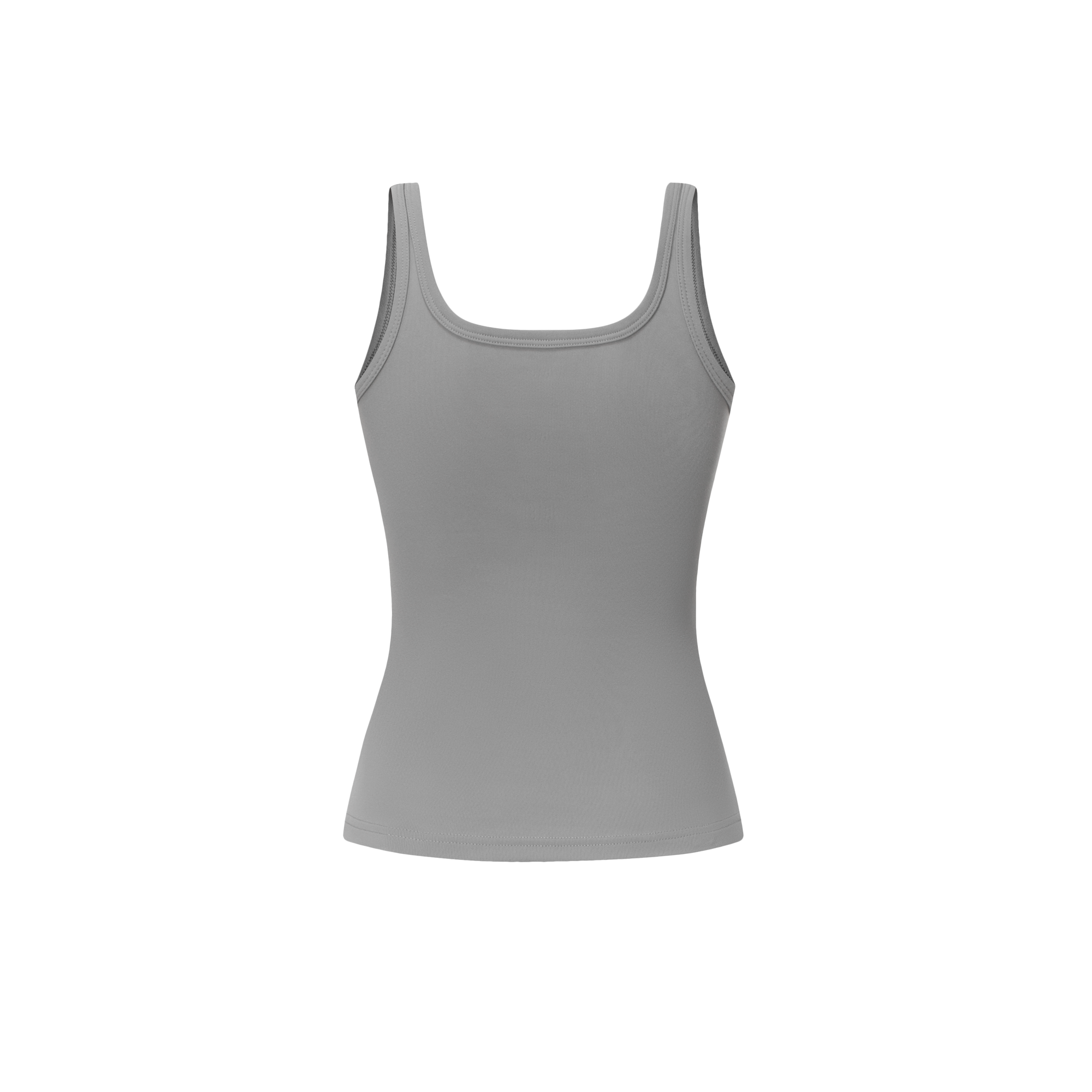 Grey Nylon Ribbed Commuter Sports Vest